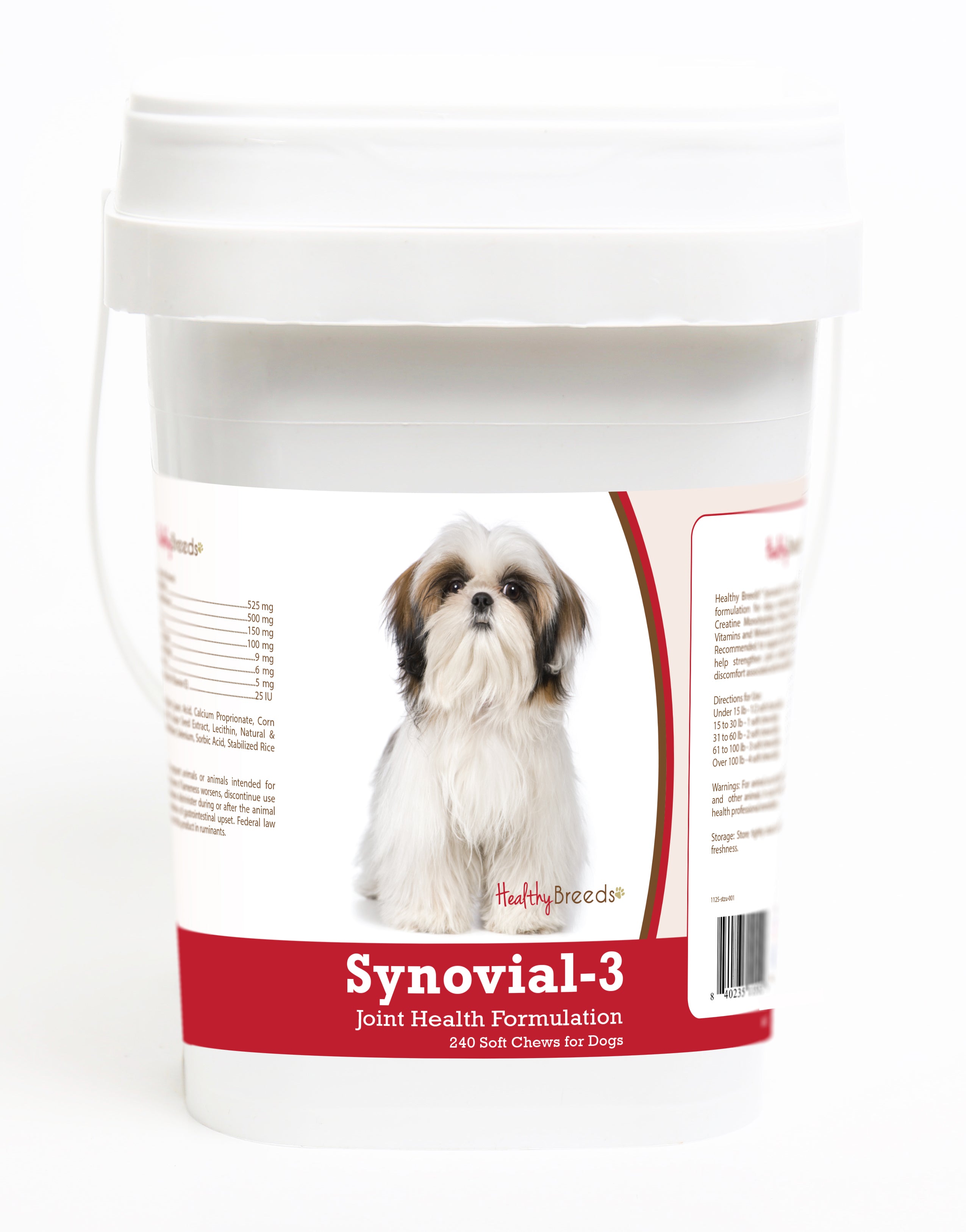 Shih Tzu Synovial-3 Joint Health Formulation Soft Chews 240 Count