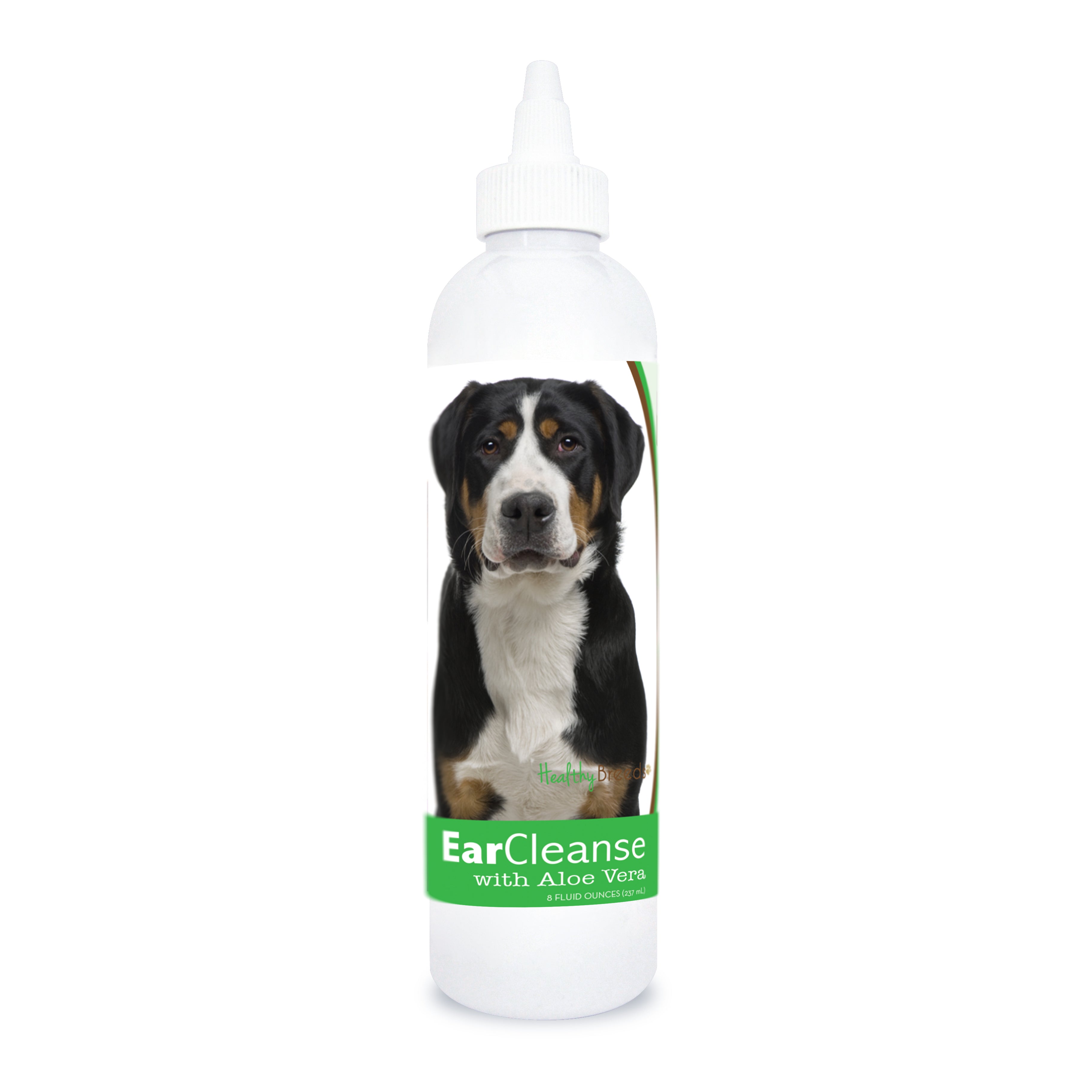 Greater Swiss Mountain Dog Ear Cleanse with Aloe Vera Cucumber Melon 8 oz