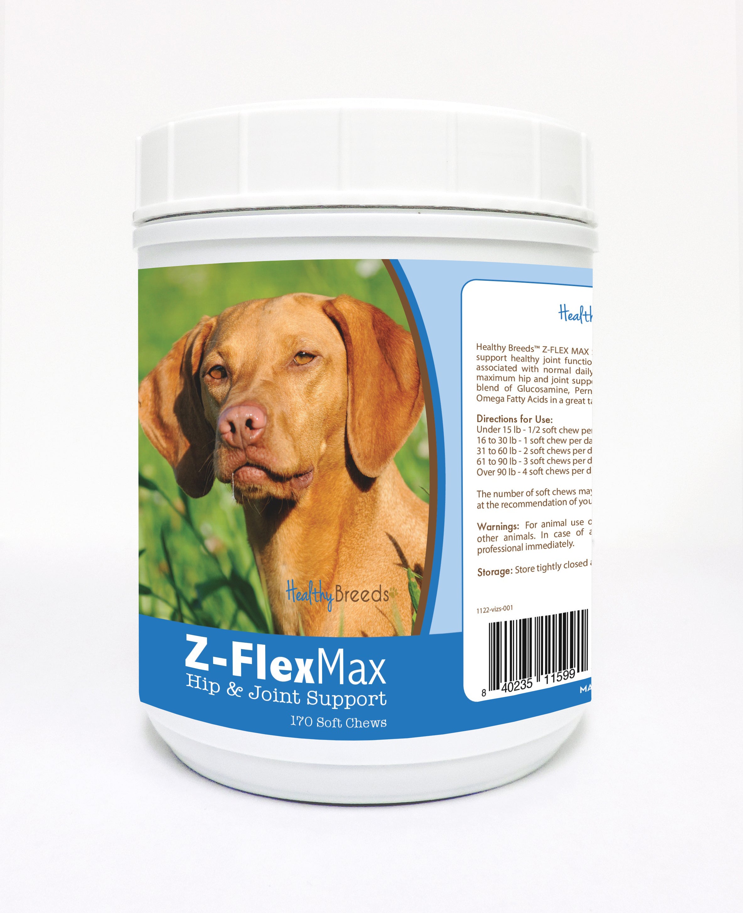 Vizsla Z-Flex Max Hip and Joint Soft Chews 170 Count