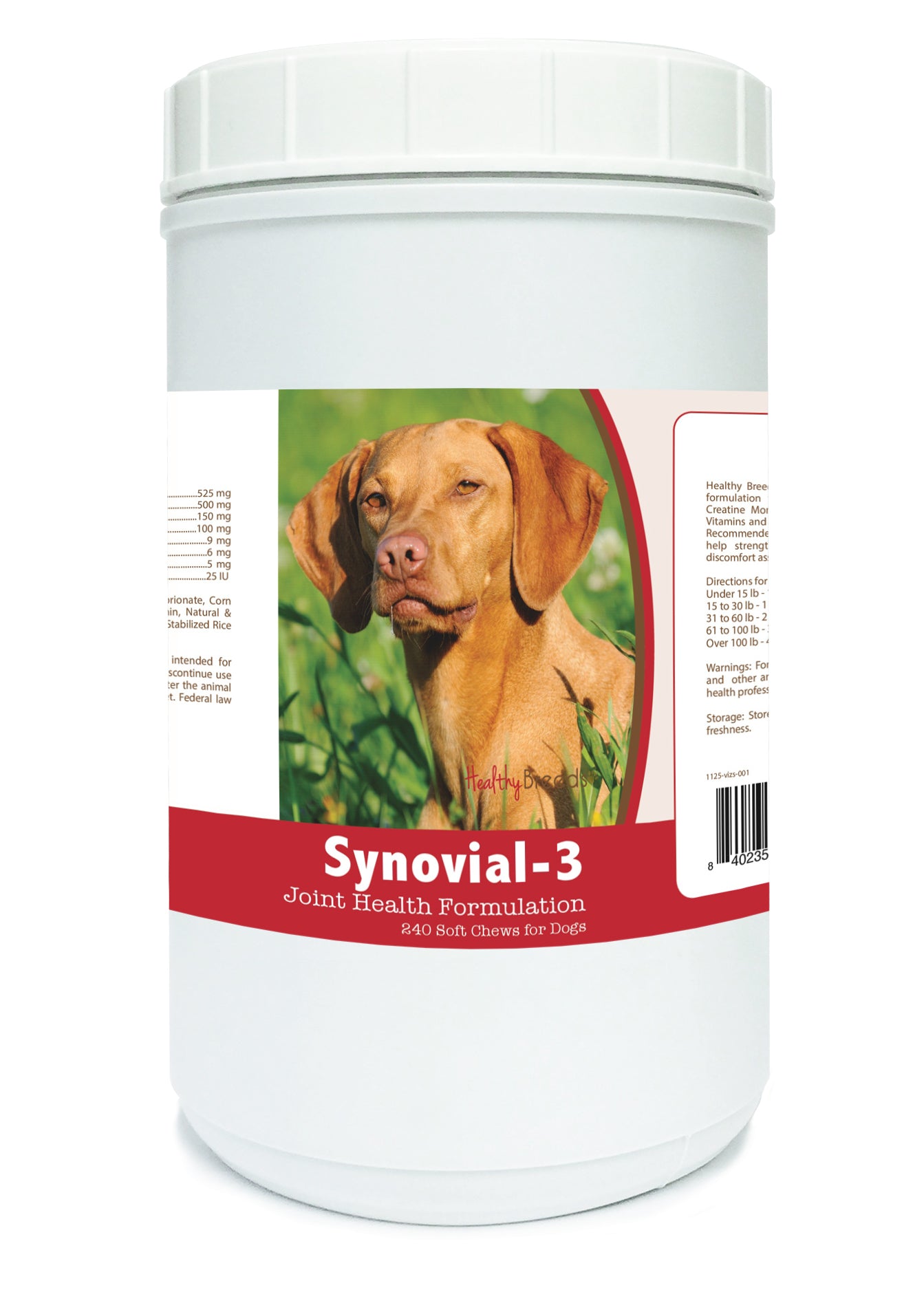 Vizsla Synovial-3 Joint Health Formulation Soft Chews 240 Count