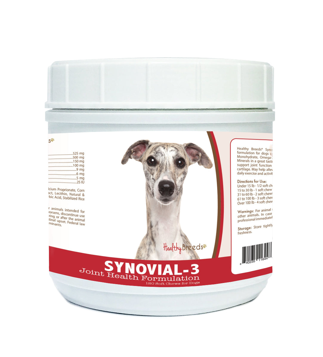 Whippet Synovial-3 Joint Health Formulation Soft Chews 120 Count