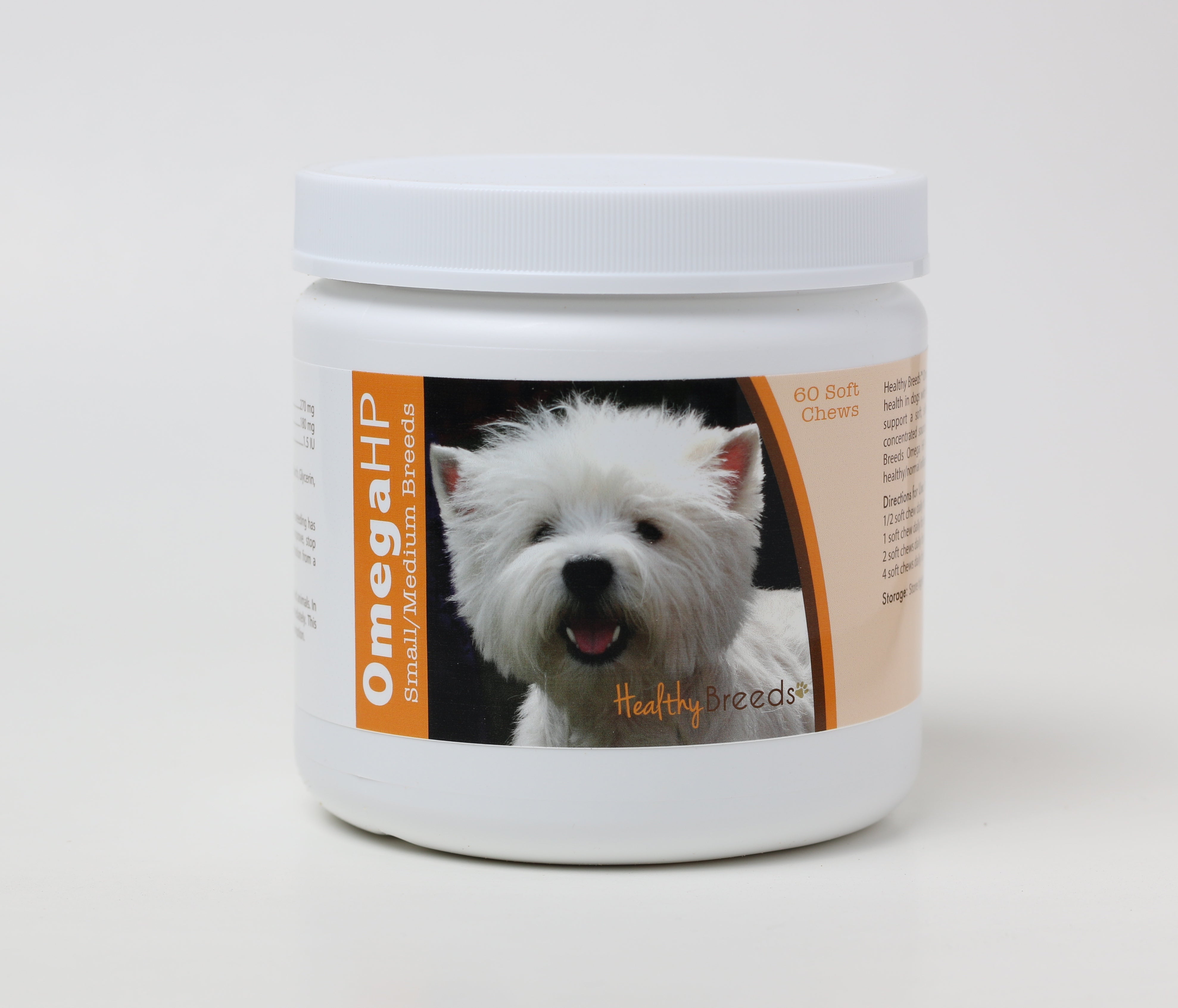 West Highland White Terrier Omega HP Fatty Acid Skin and Coat Support Soft Chews 60 Co