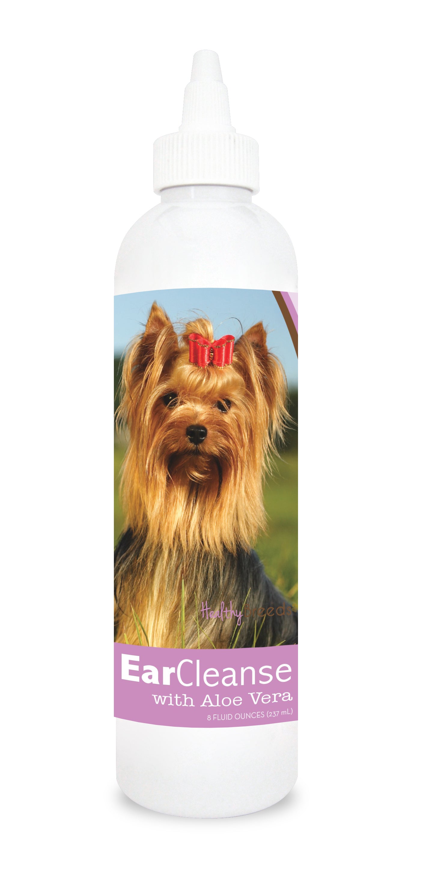 Yorkshire Terrier Ear Cleanse with Aloe Vera Sweet Pea and Vanilla 8 oz