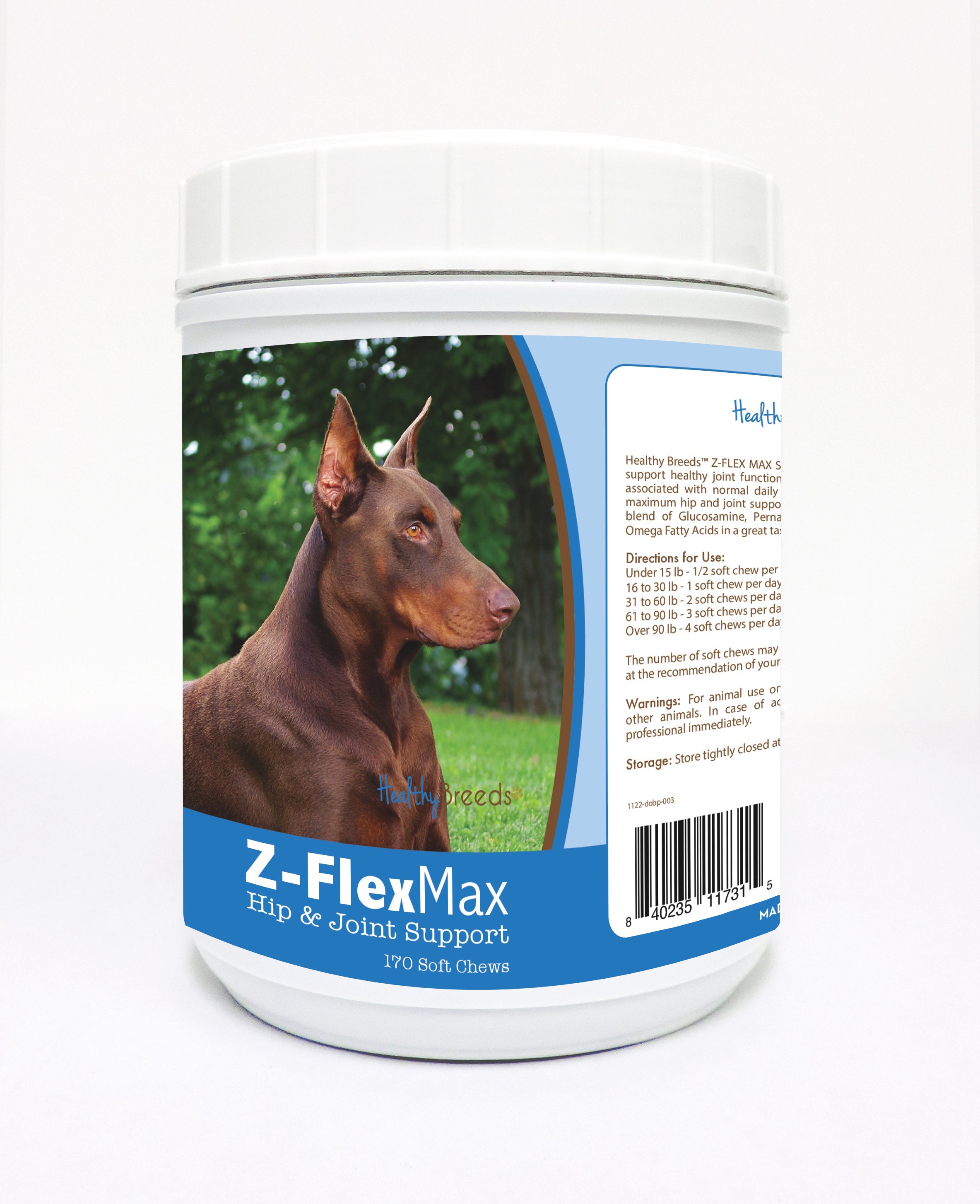 Dogue de Bordeaux Z-Flex Max Hip and Joint Soft Chews 170 Count