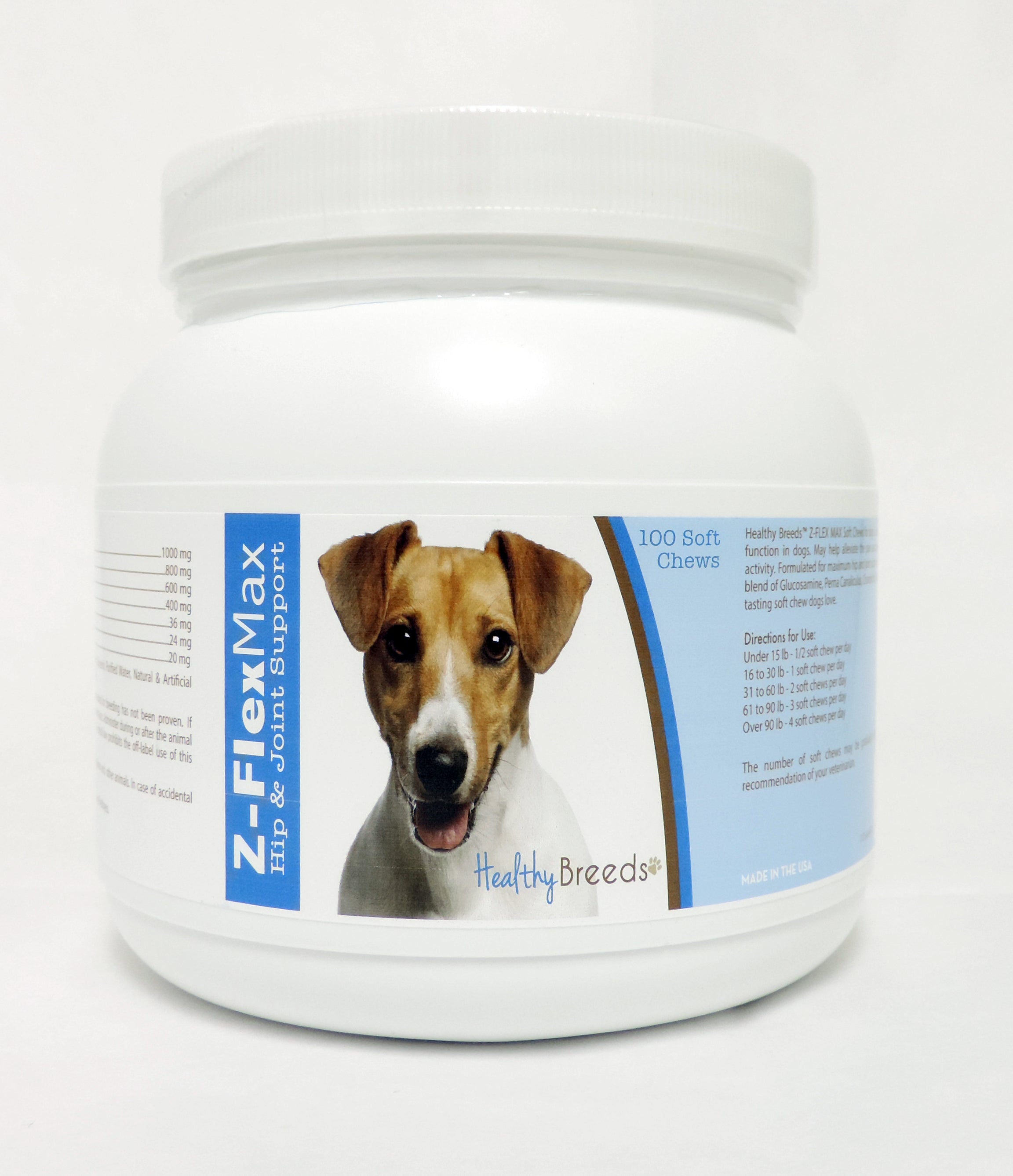 Jack Russell Terrier Z-Flex Max Hip & Joint Soft Chews 100 Count