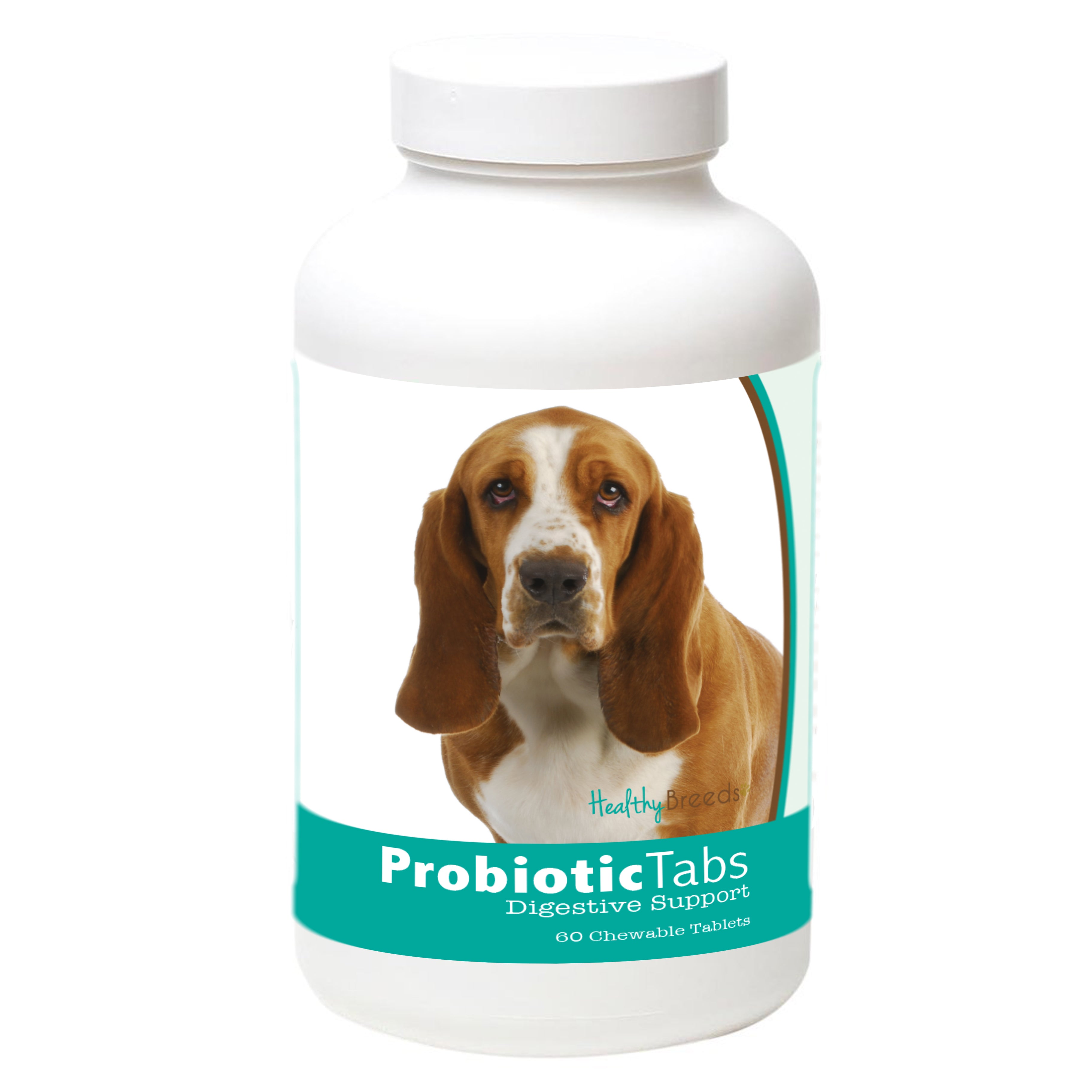 Basset Hound Probiotic and Digestive Support for Dogs 60 Count