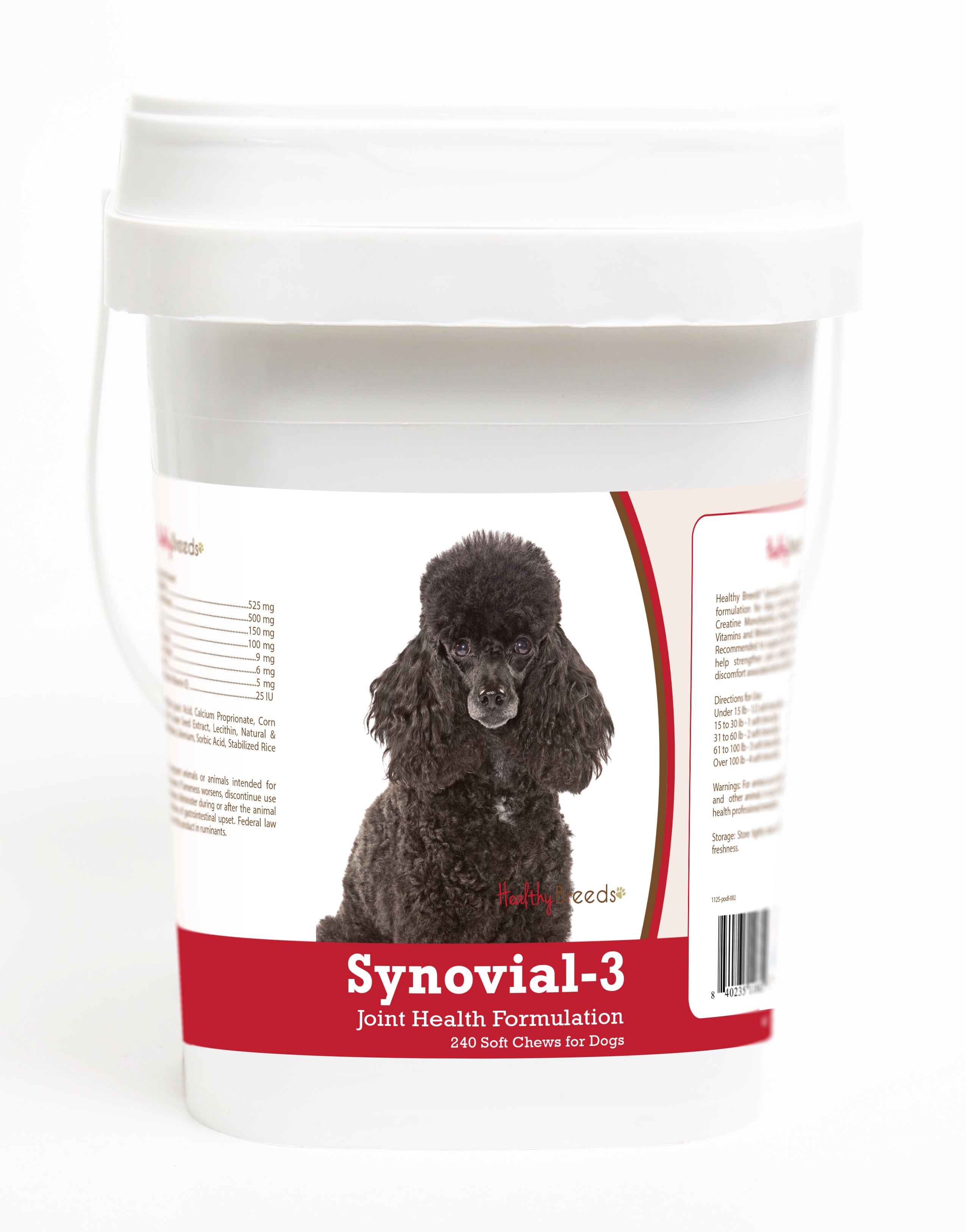 Poodle Synovial-3 Joint Health Formulation Soft Chews 240 Count