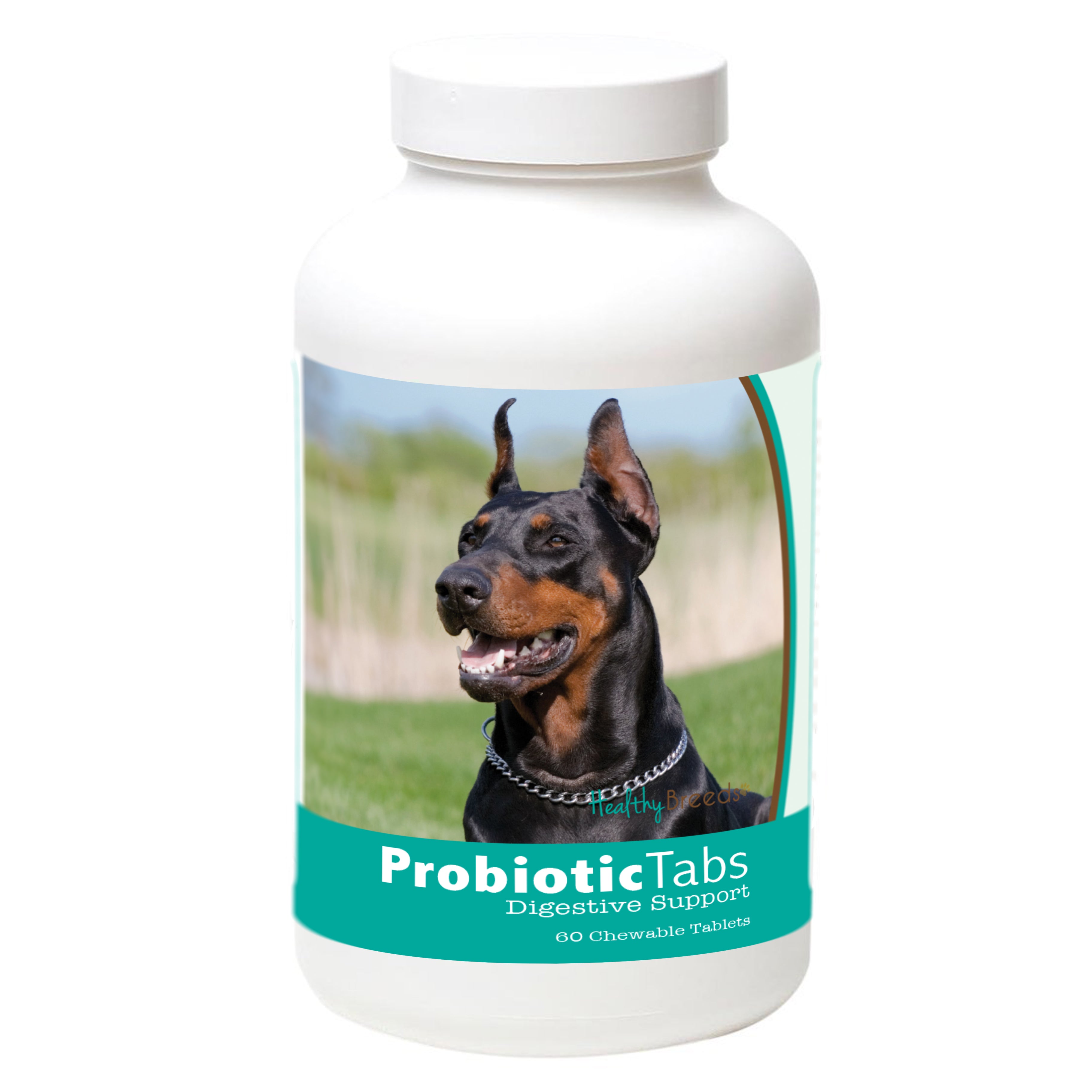 Doberman Pinscher Probiotic and Digestive Support for Dogs 60 Count