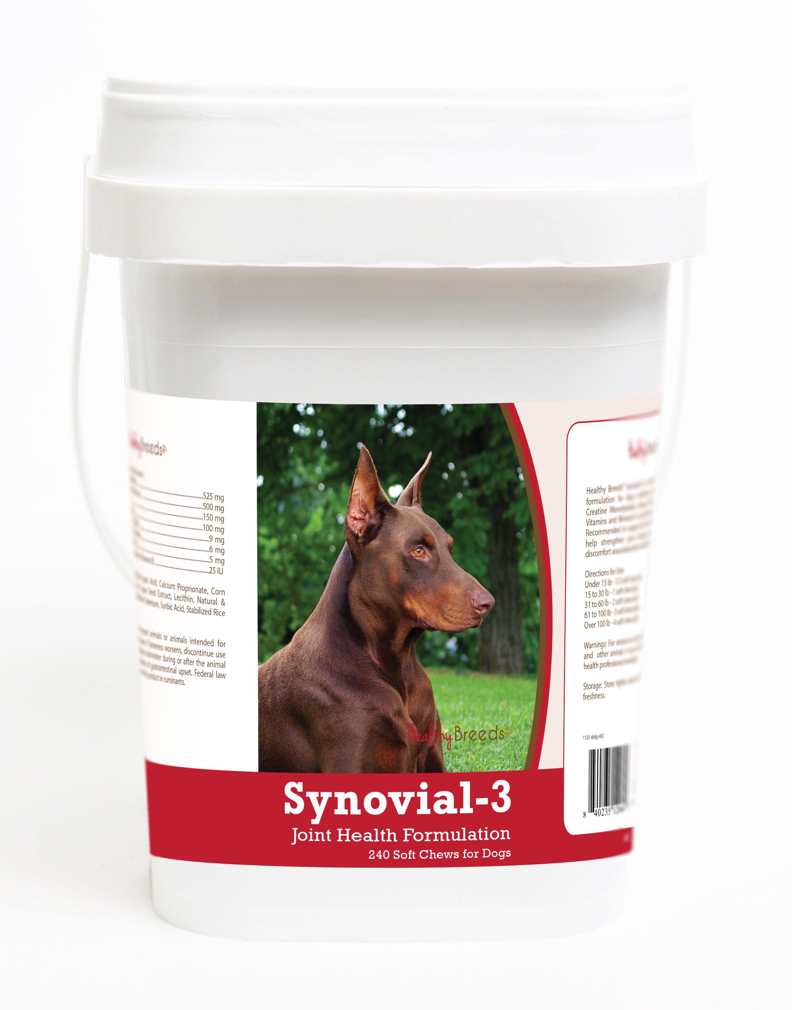 Doberman Pinscher Synovial-3 Joint Health Formulation Soft Chews 240 Count