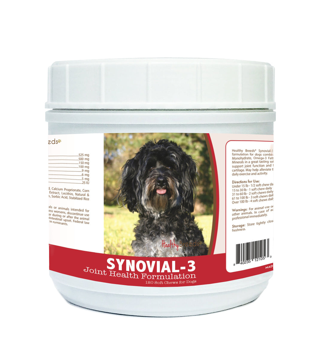 Maltipoo Synovial-3 Joint Health Formulation Soft Chews 120 Count
