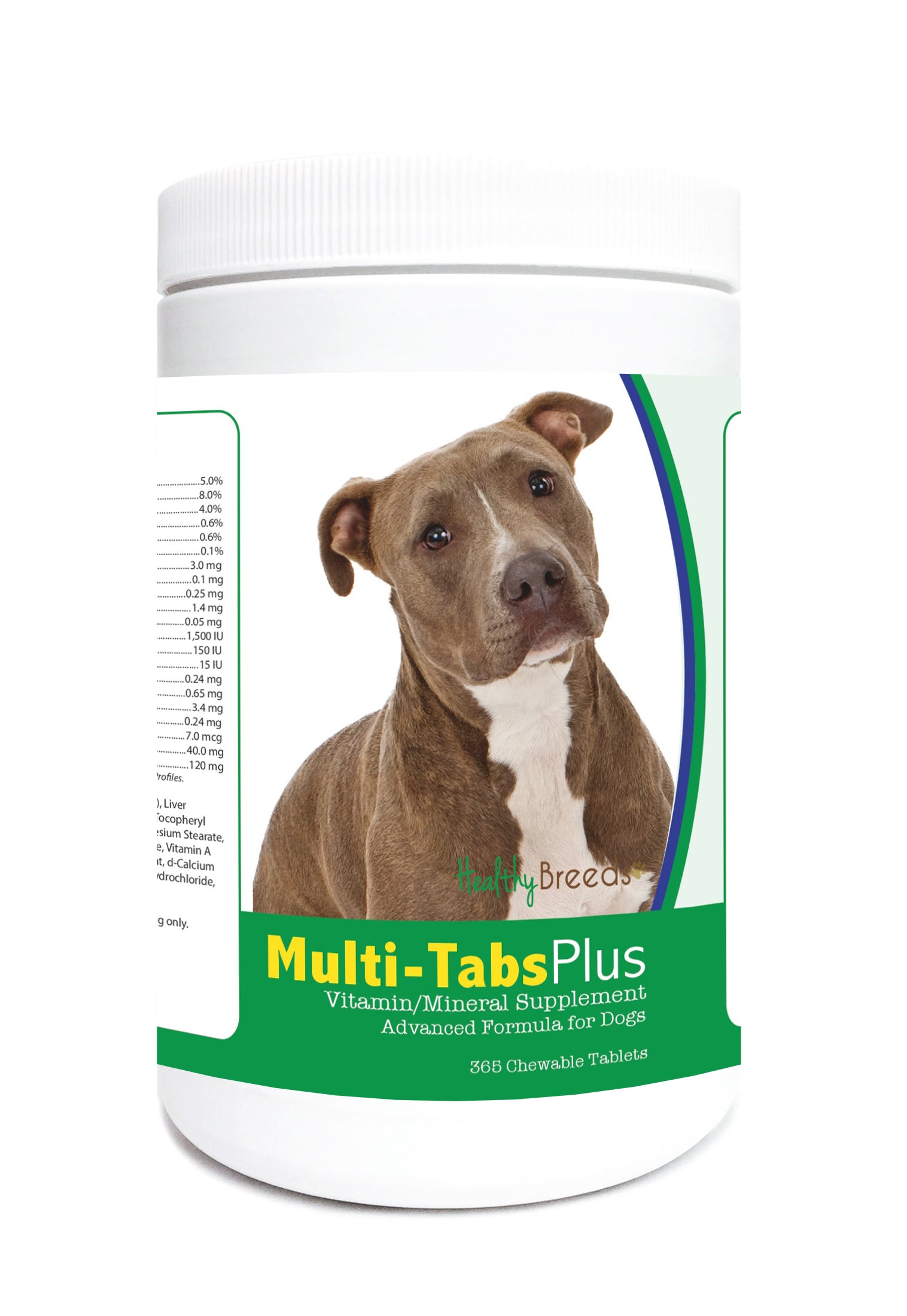 Pit Bull Multi-Tabs Plus Chewable Tablets 365 Count
