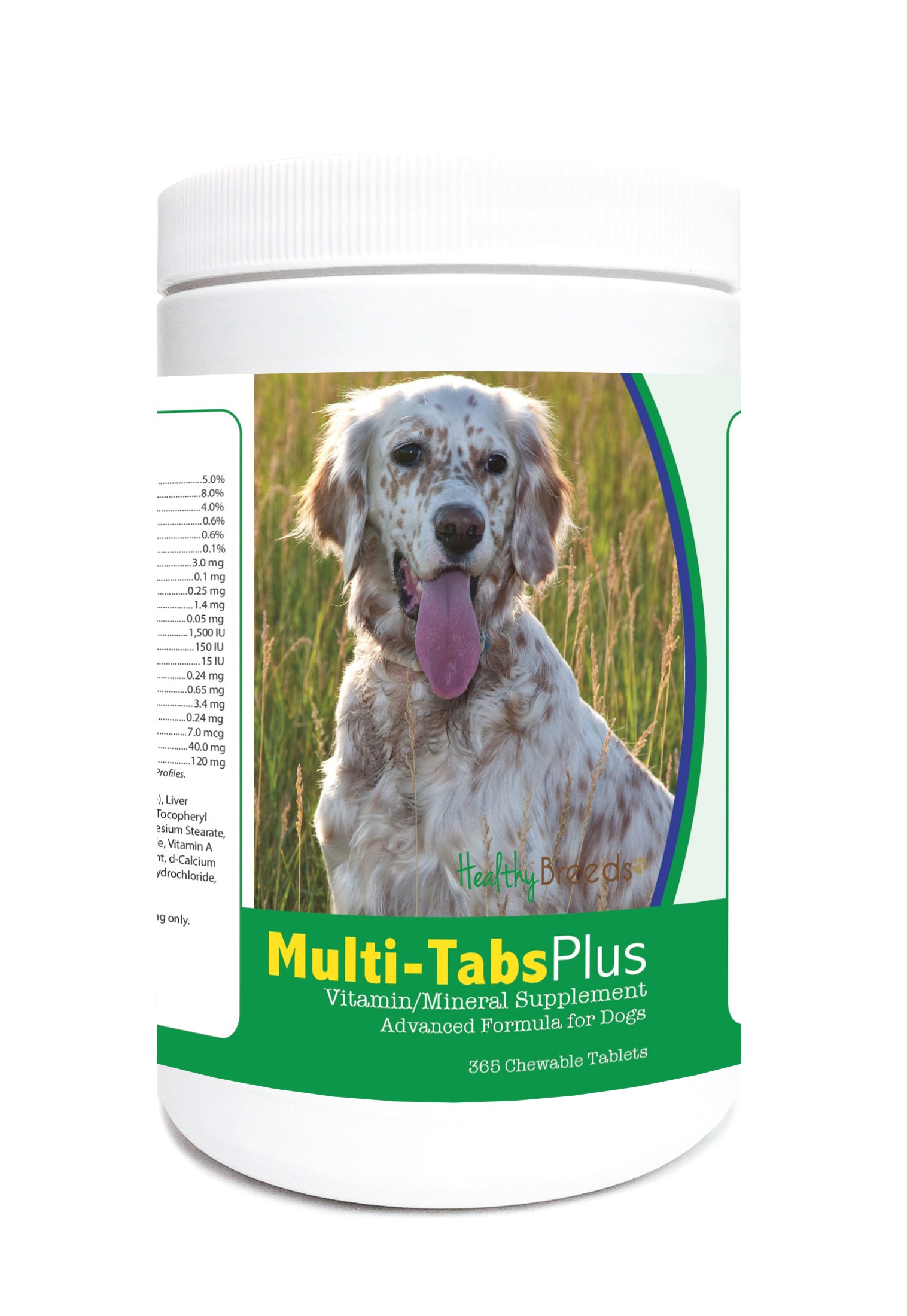 English Setter Multi-Tabs Plus Chewable Tablets 365 Count