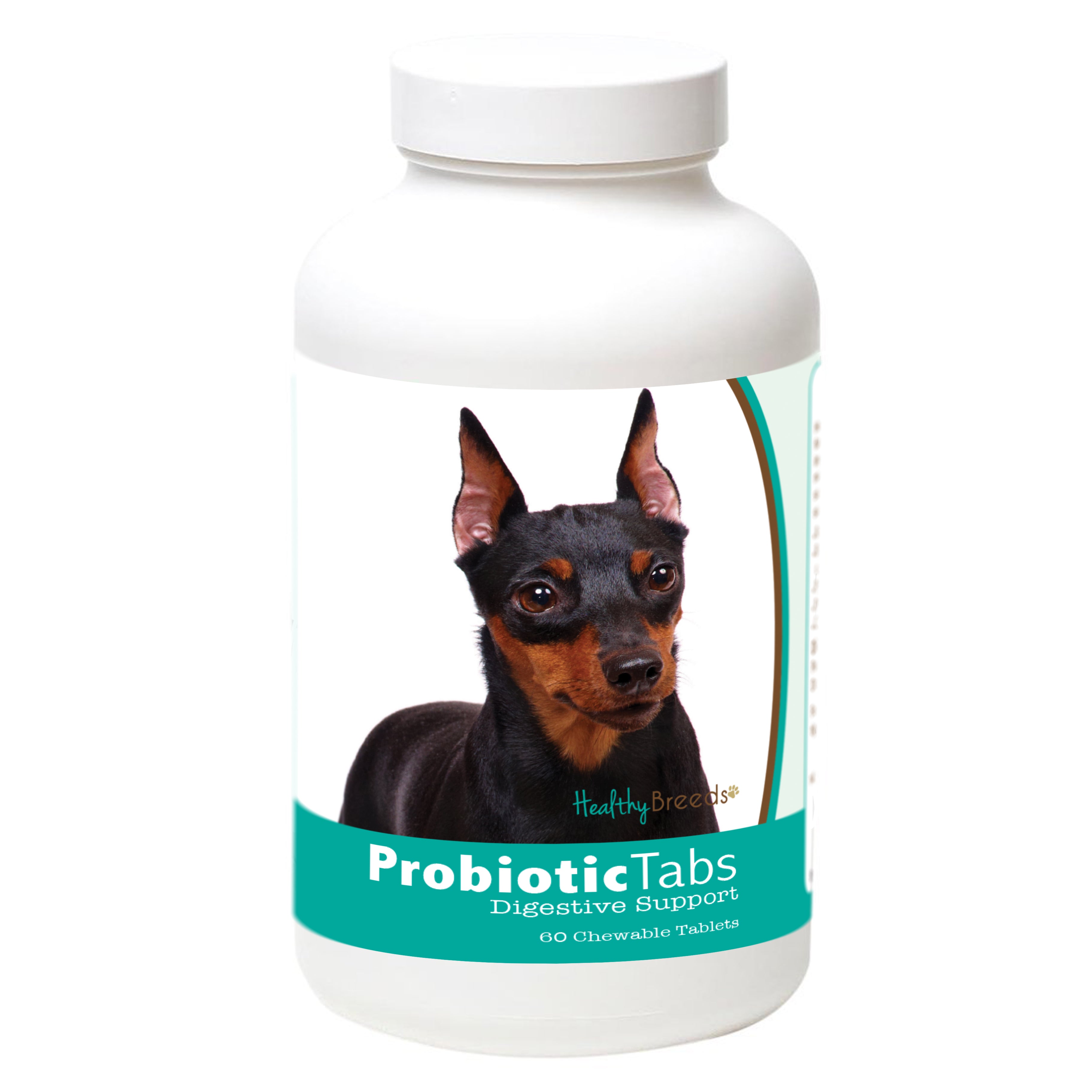 Miniature Pinscher Probiotic and Digestive Support for Dogs 60 Count