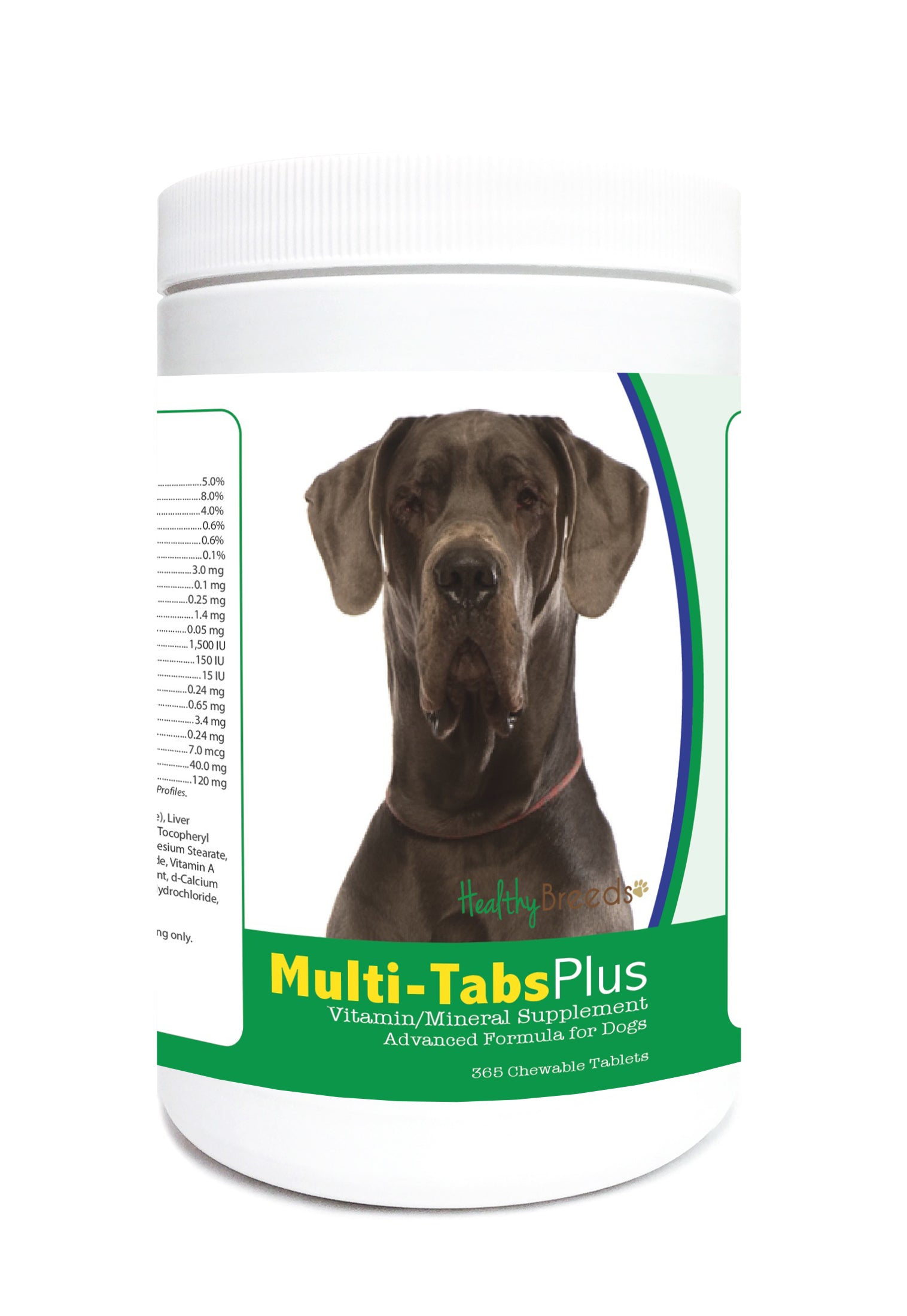 Great Dane Multi-Tabs Plus Chewable Tablets 365 Count