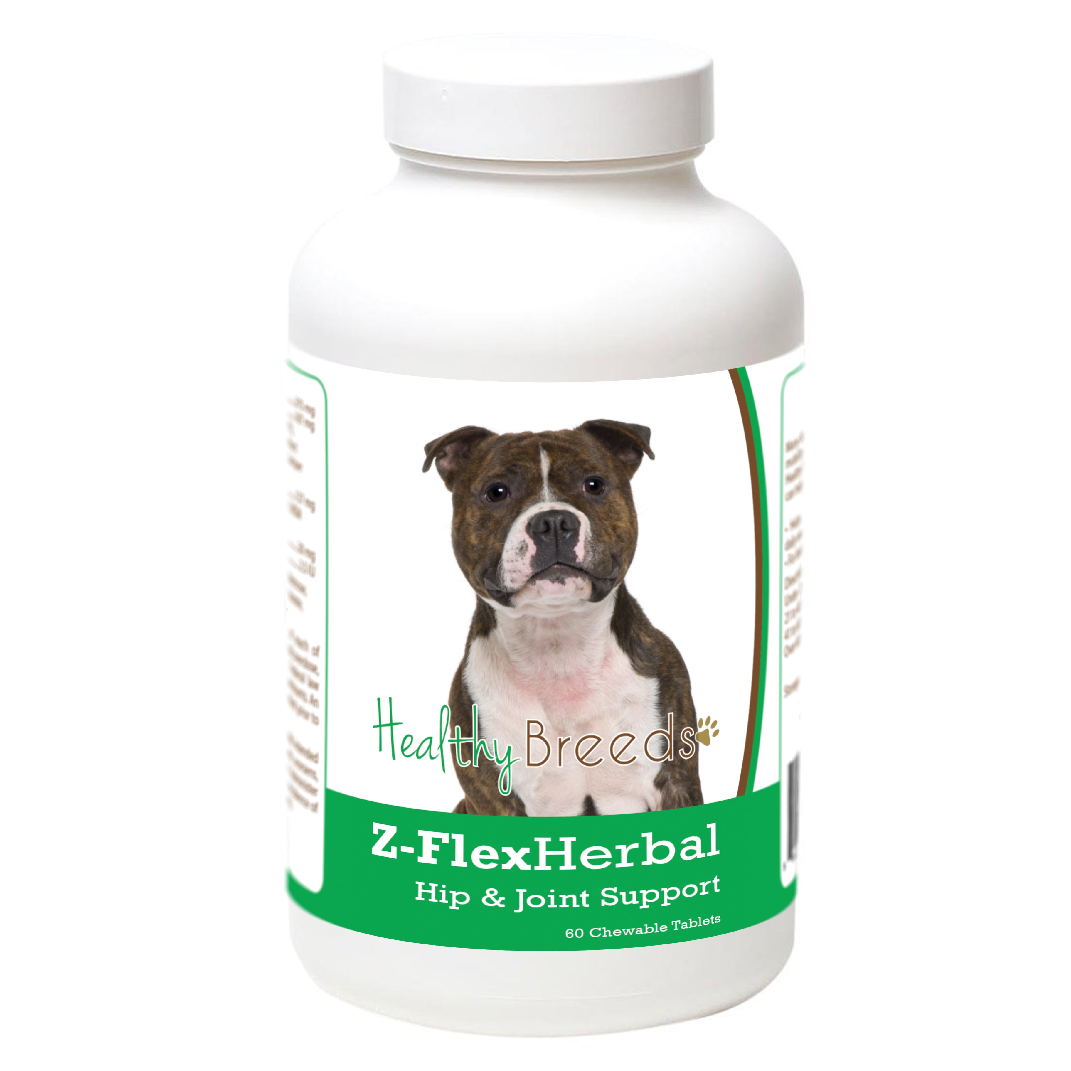 Staffordshire Bull Terrier Natural Joint Support Chewable Tablets 60 Count