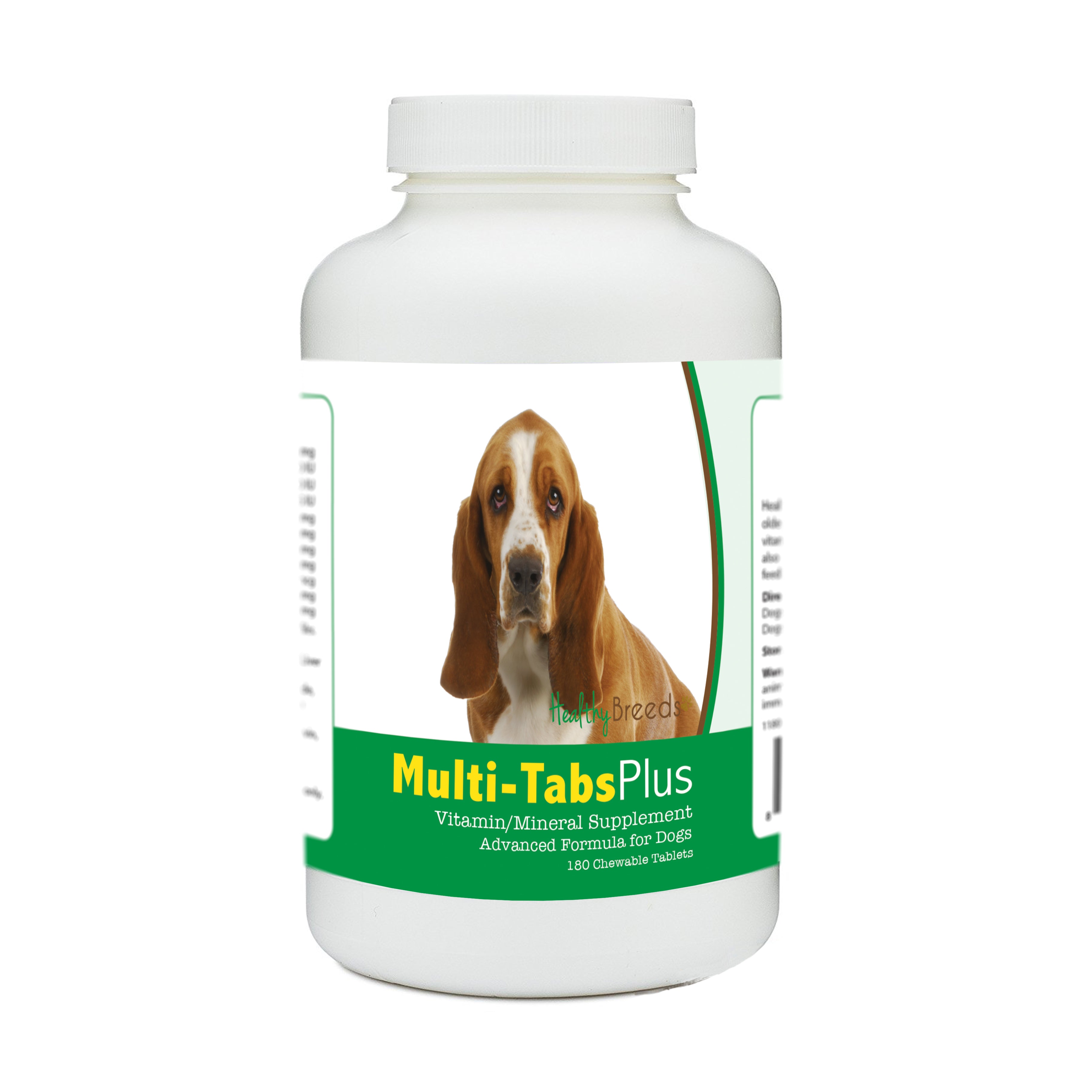 Basset Hound Multi-Tabs Plus Chewable Tablets 180 Count