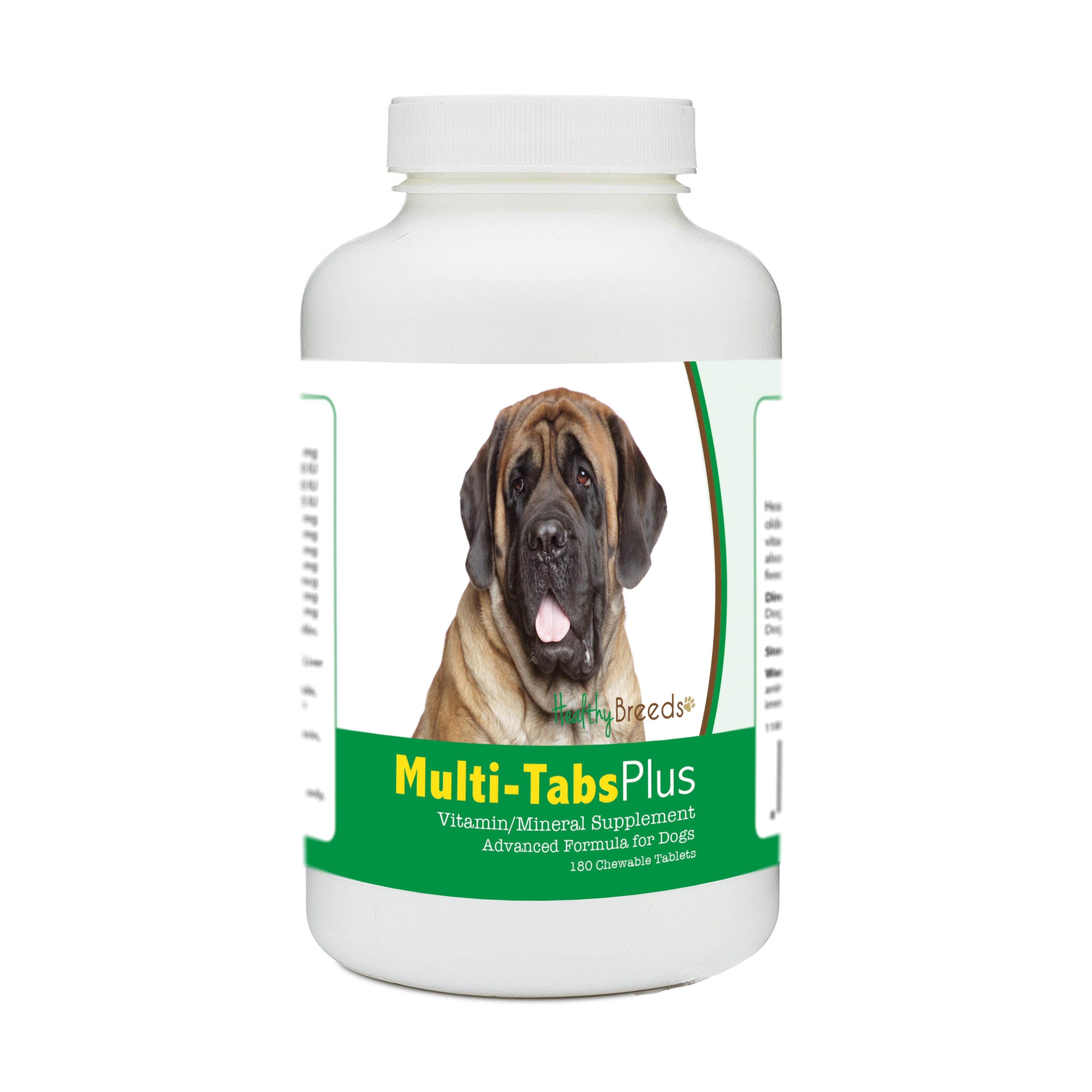 Mastiff Multi-Tabs Plus Chewable Tablets 180 Count