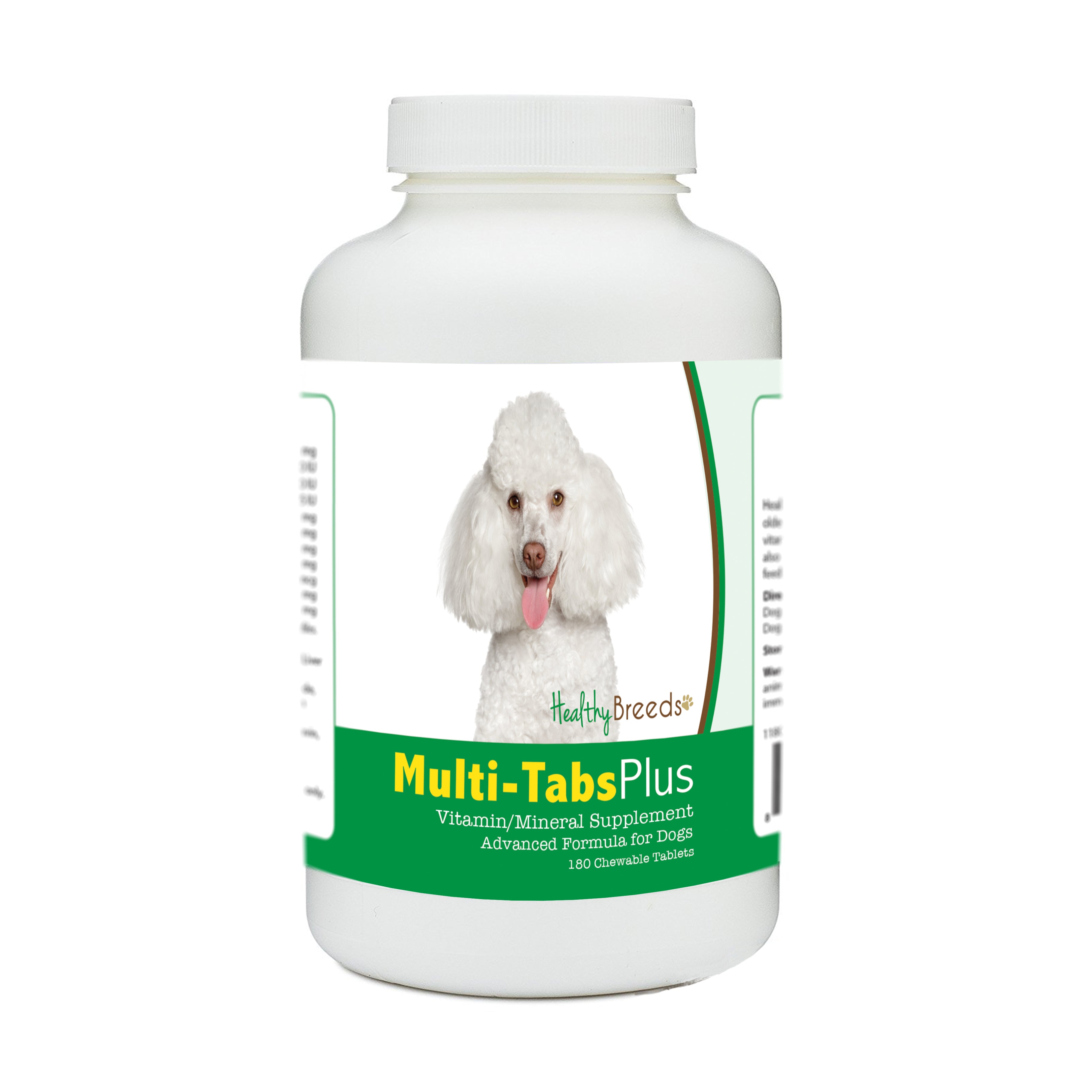 Toy Poodle Multi-Tabs Plus Chewable Tablets 180 Count