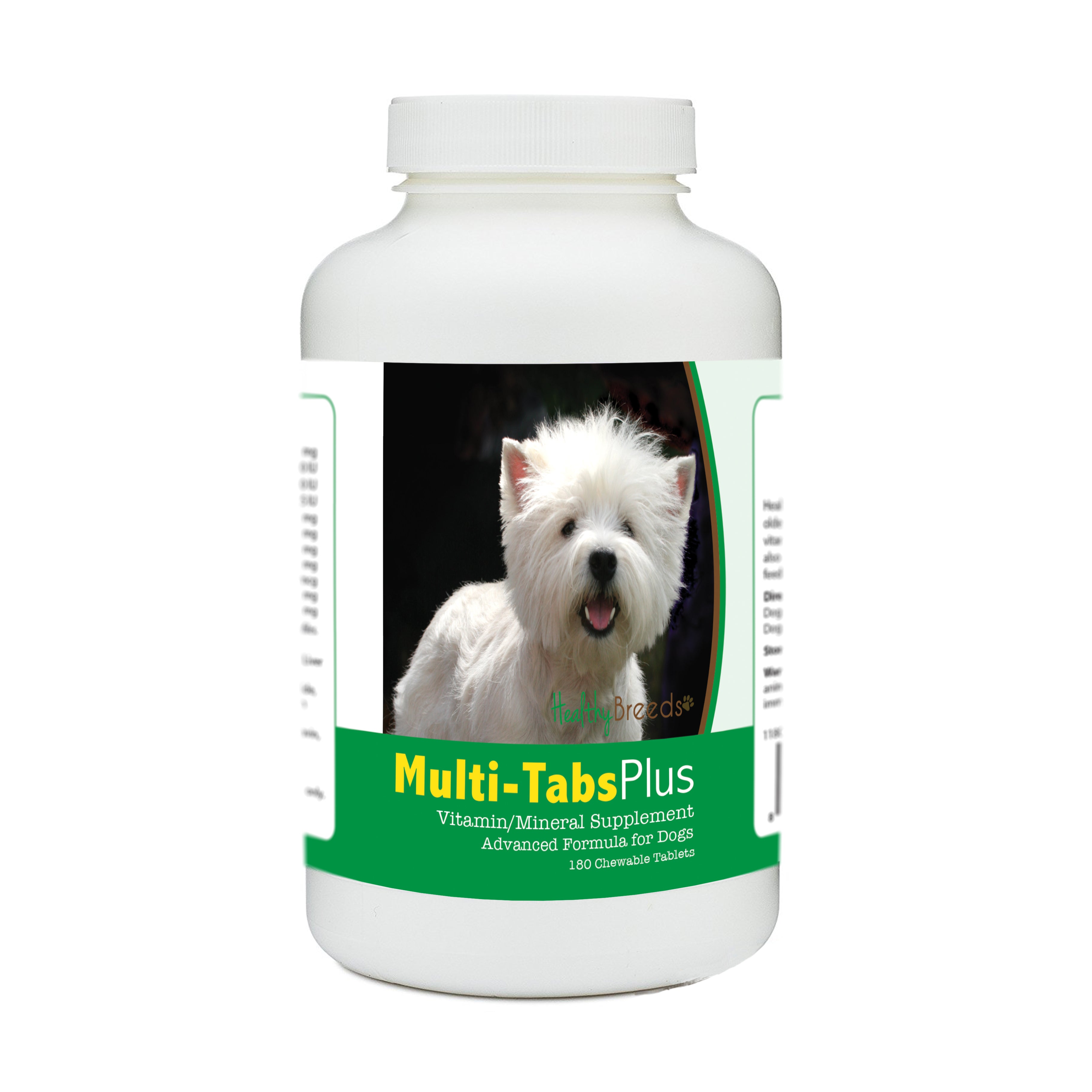 West Highland White Terrier Multi-Tabs Plus Chewable Tablets 180 Count