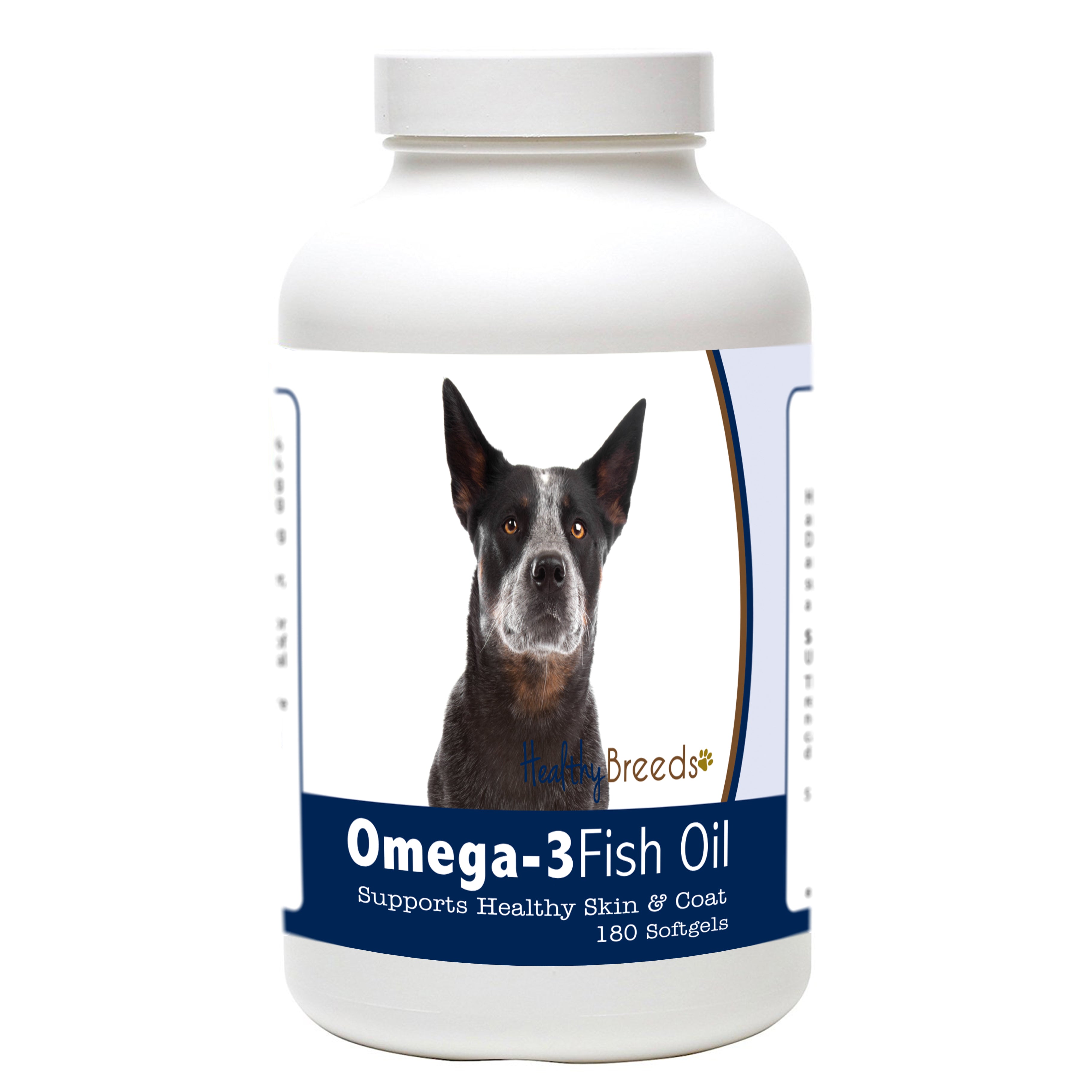 Australian Cattle Dog Omega-3 Fish Oil Softgels 180 Count