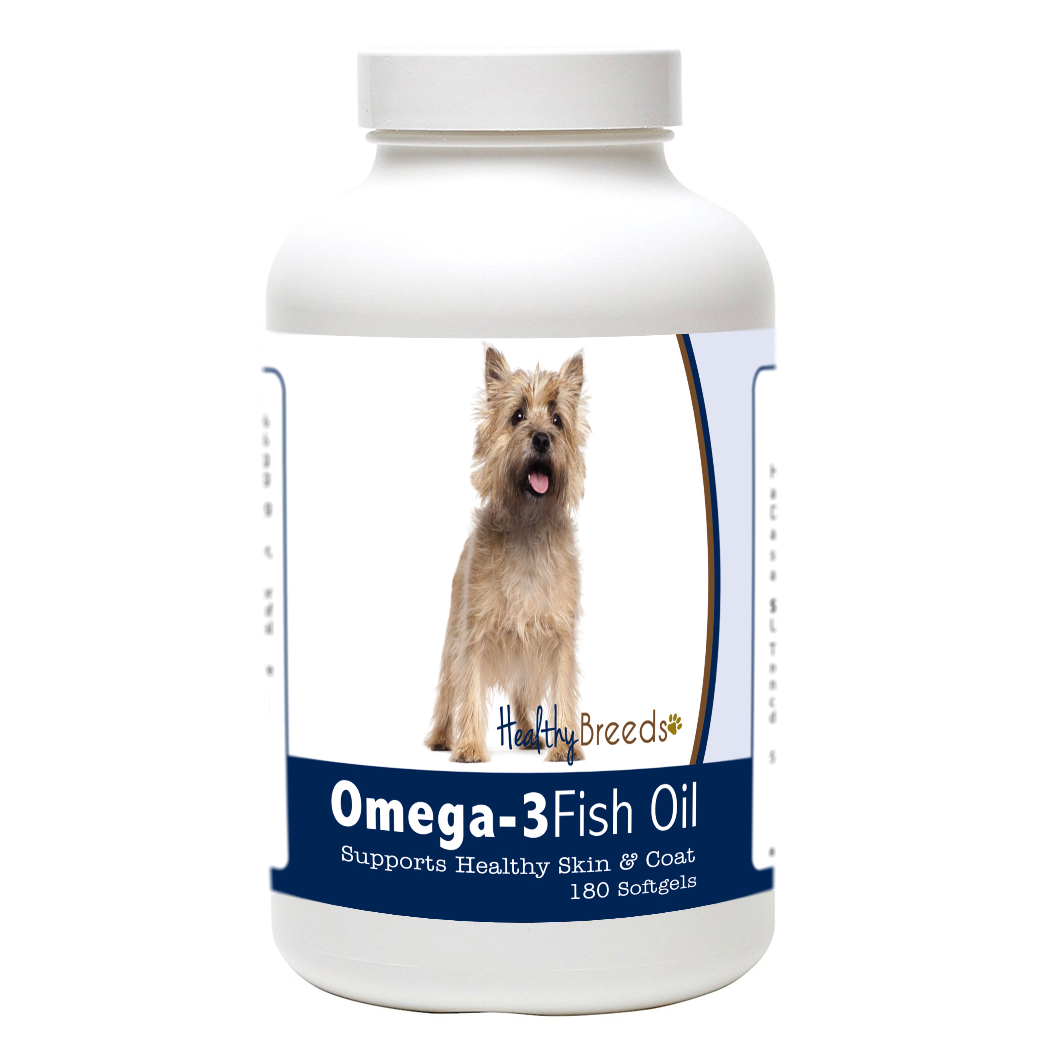 Cairn Terrier Omega-3 Fish Oil Softgels 180 Count