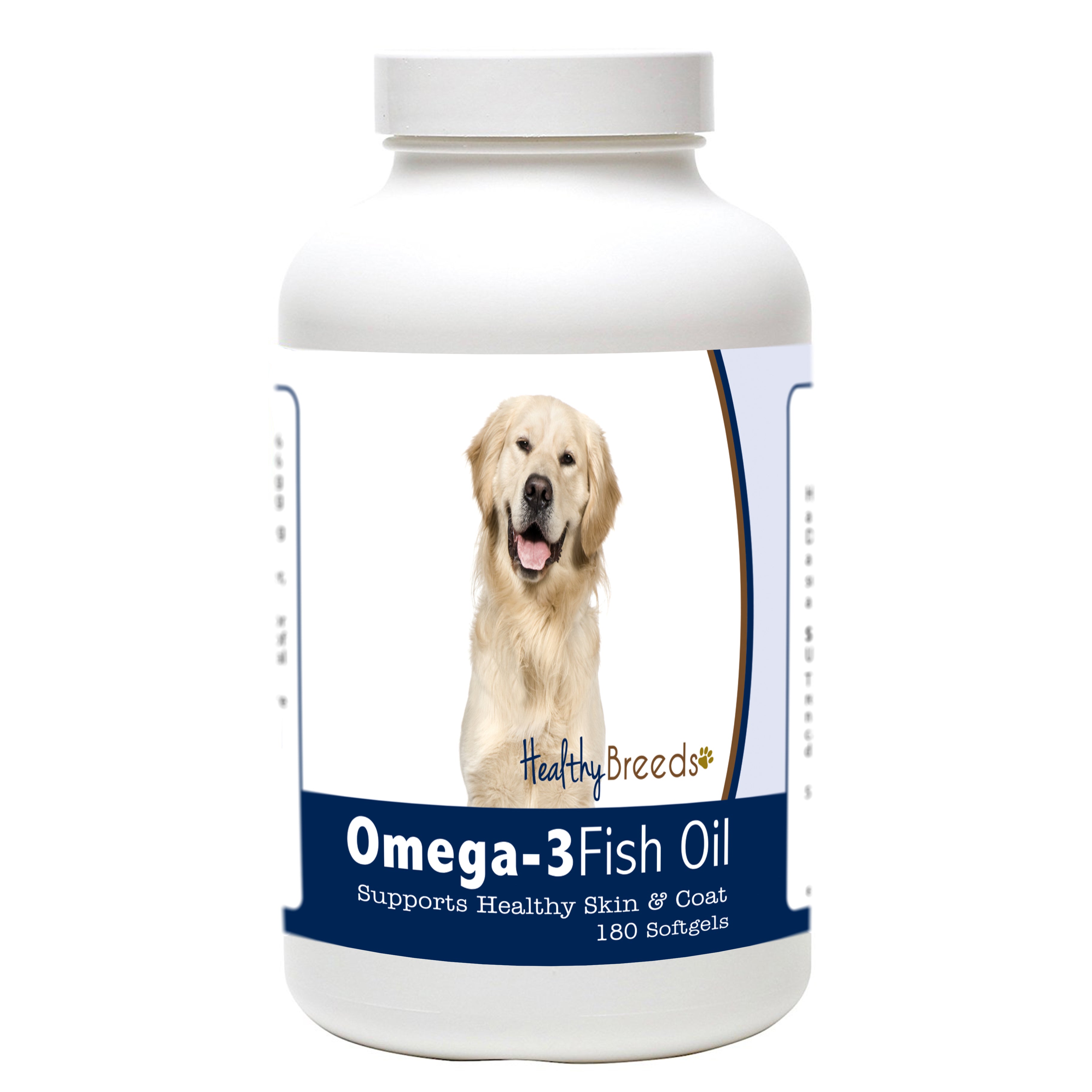 Golden Retriever Omega-3 Fish Oil Softgels 180 Count