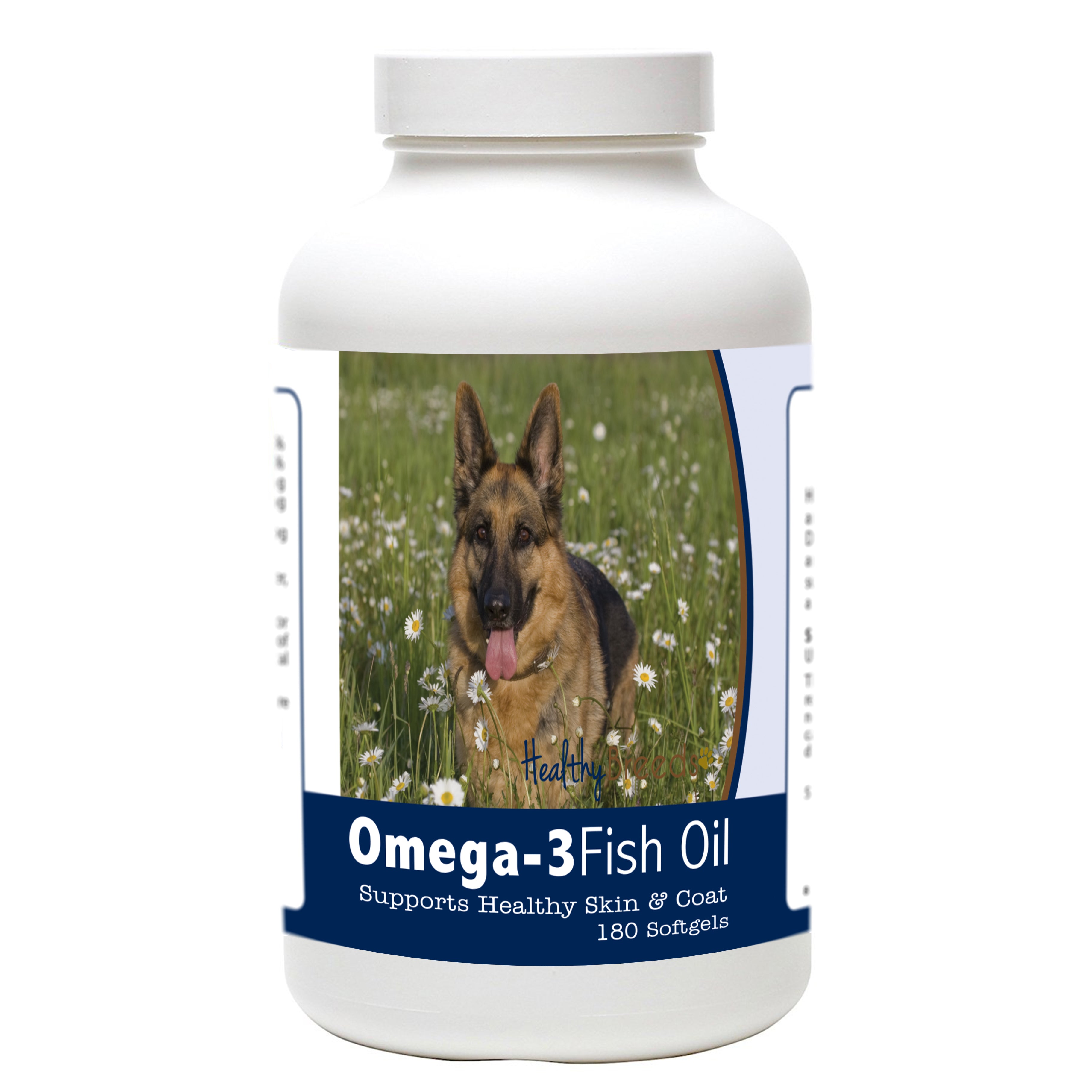 German Shepherd Omega-3 Fish Oil Softgels 180 Count