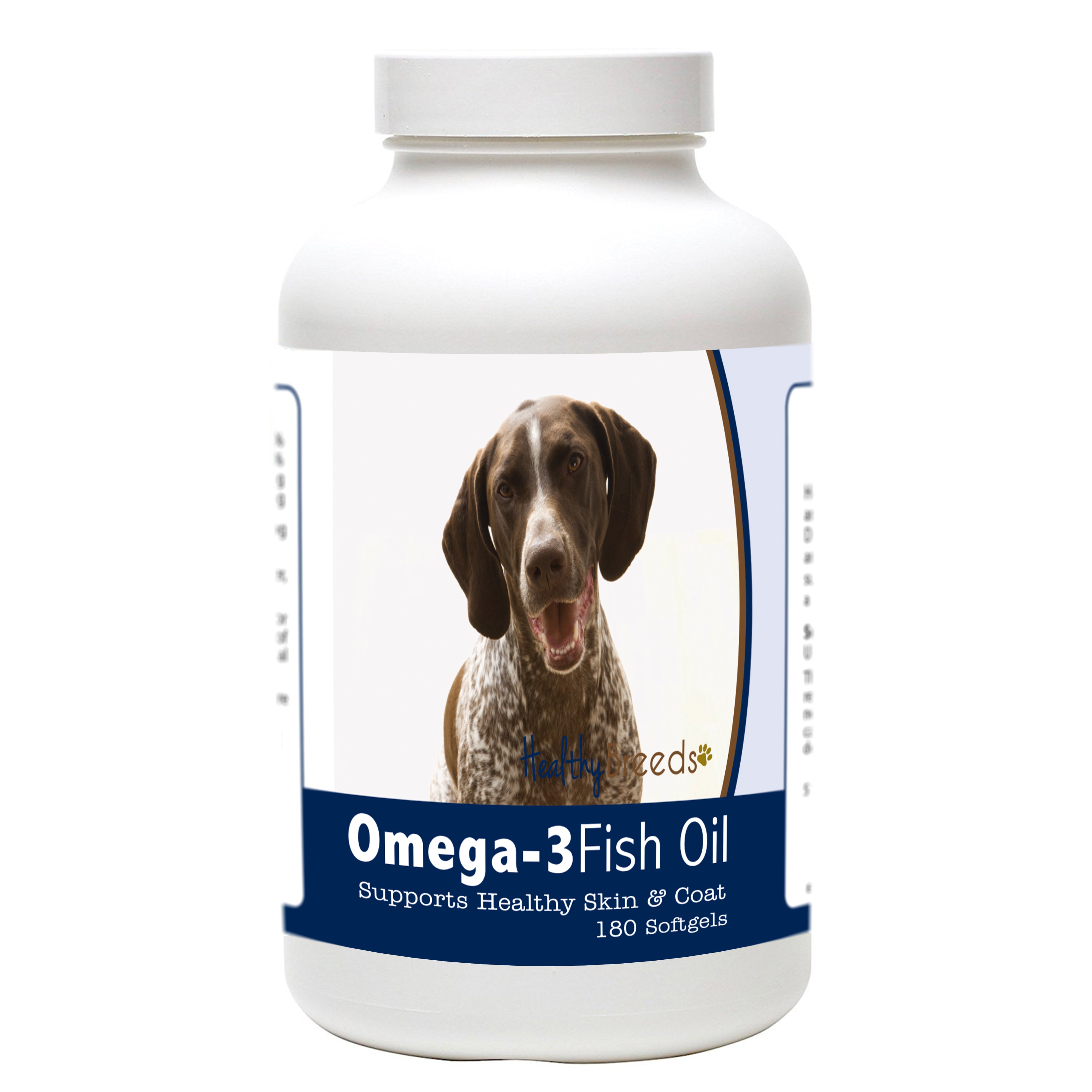 German Shorthaired Pointer Omega-3 Fish Oil Softgels 180 Count