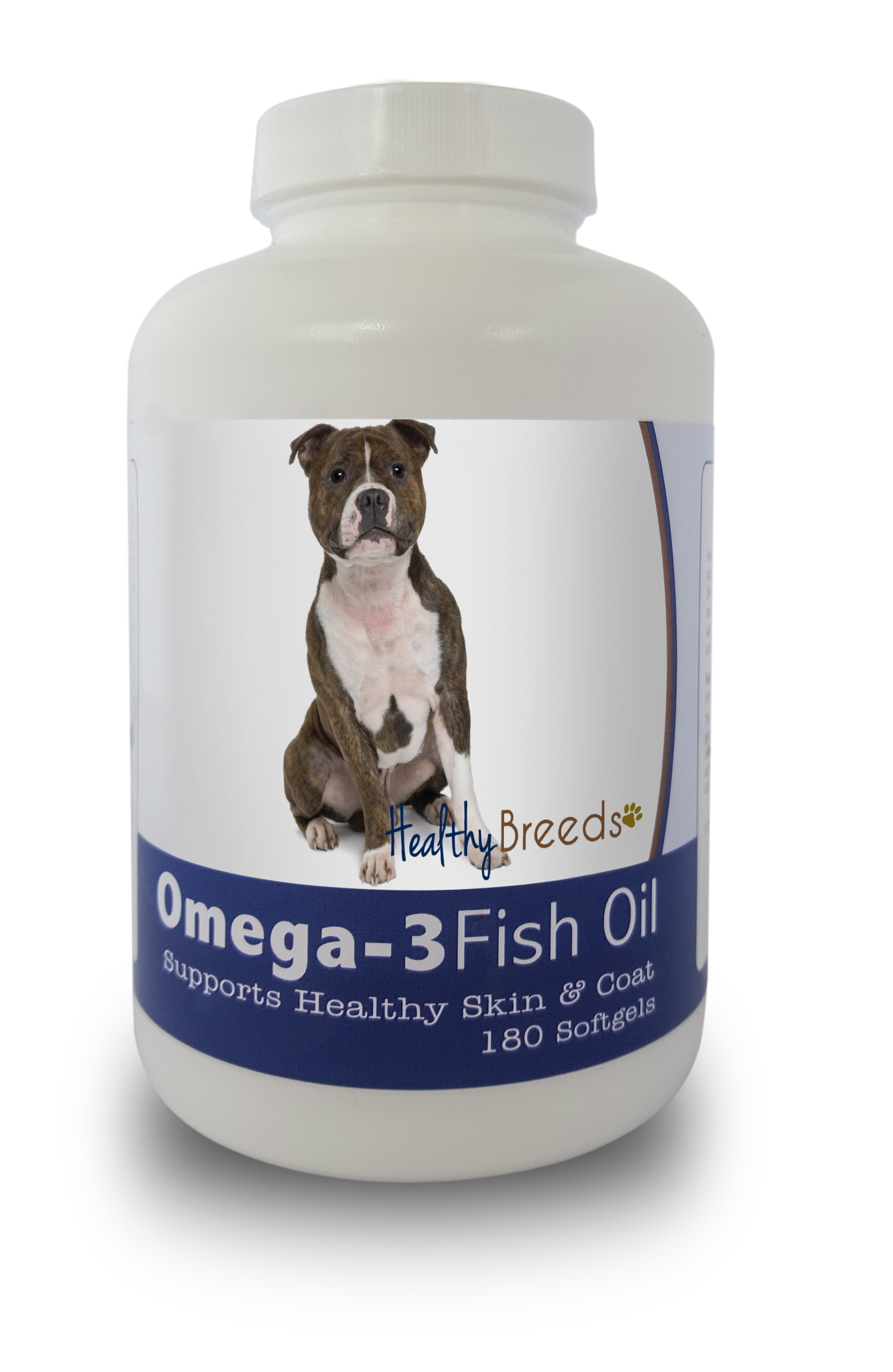 Staffordshire Bull Terrier Omega-3 Fish Oil Softgels 180 Count
