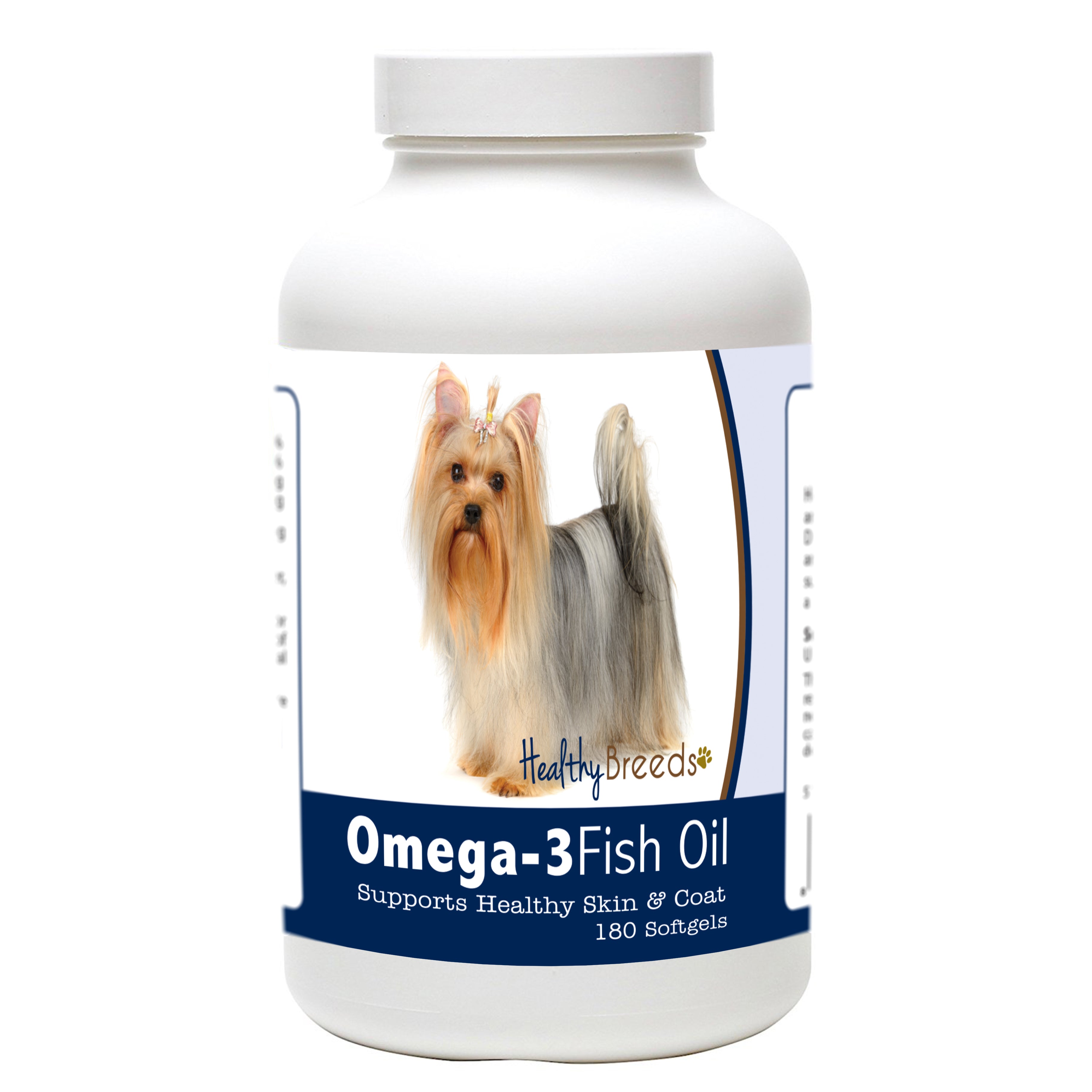 Yorkshire Terrier Omega-3 Fish Oil Softgels 180 Count