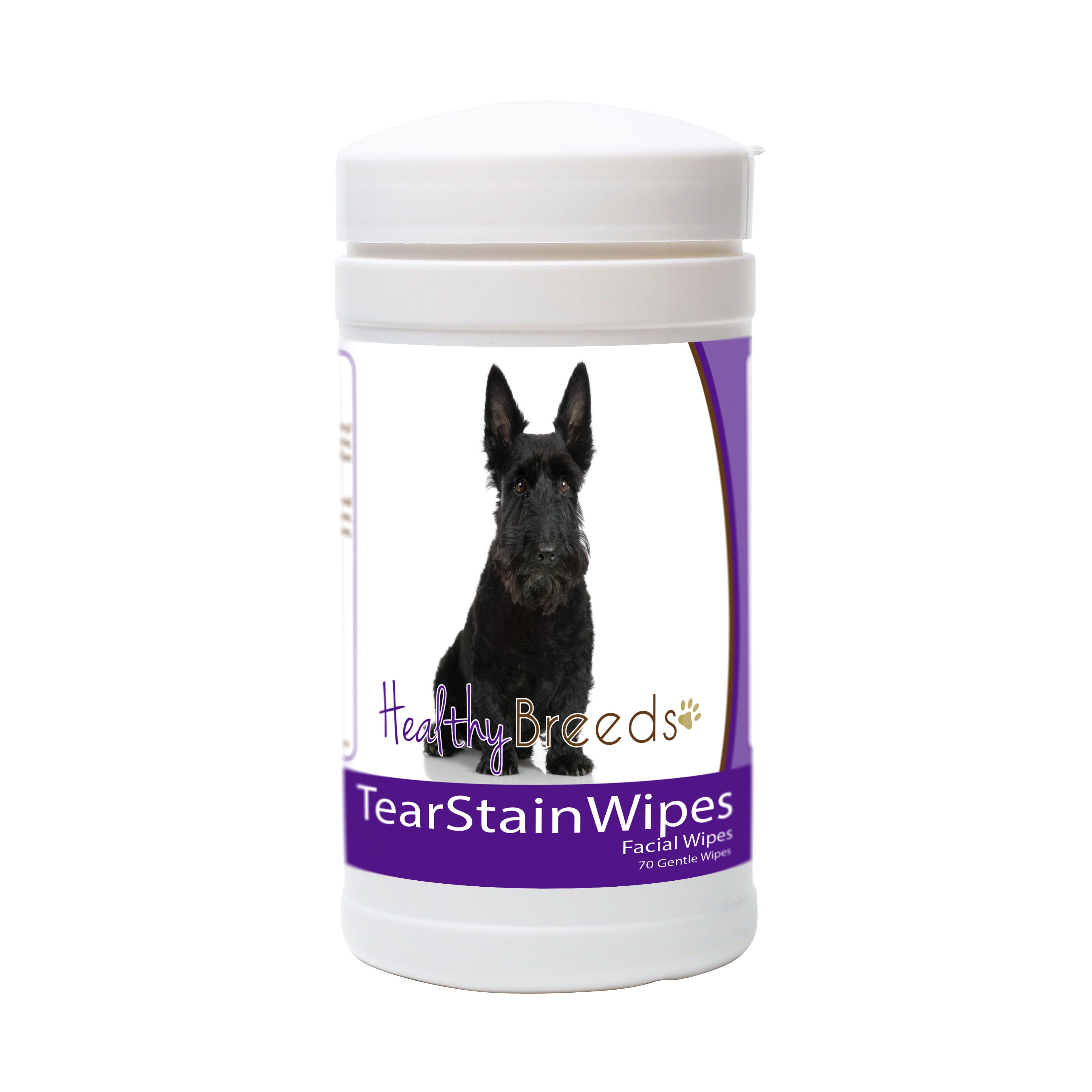 Scottish Terrier Tear Stain Wipes 70 Count