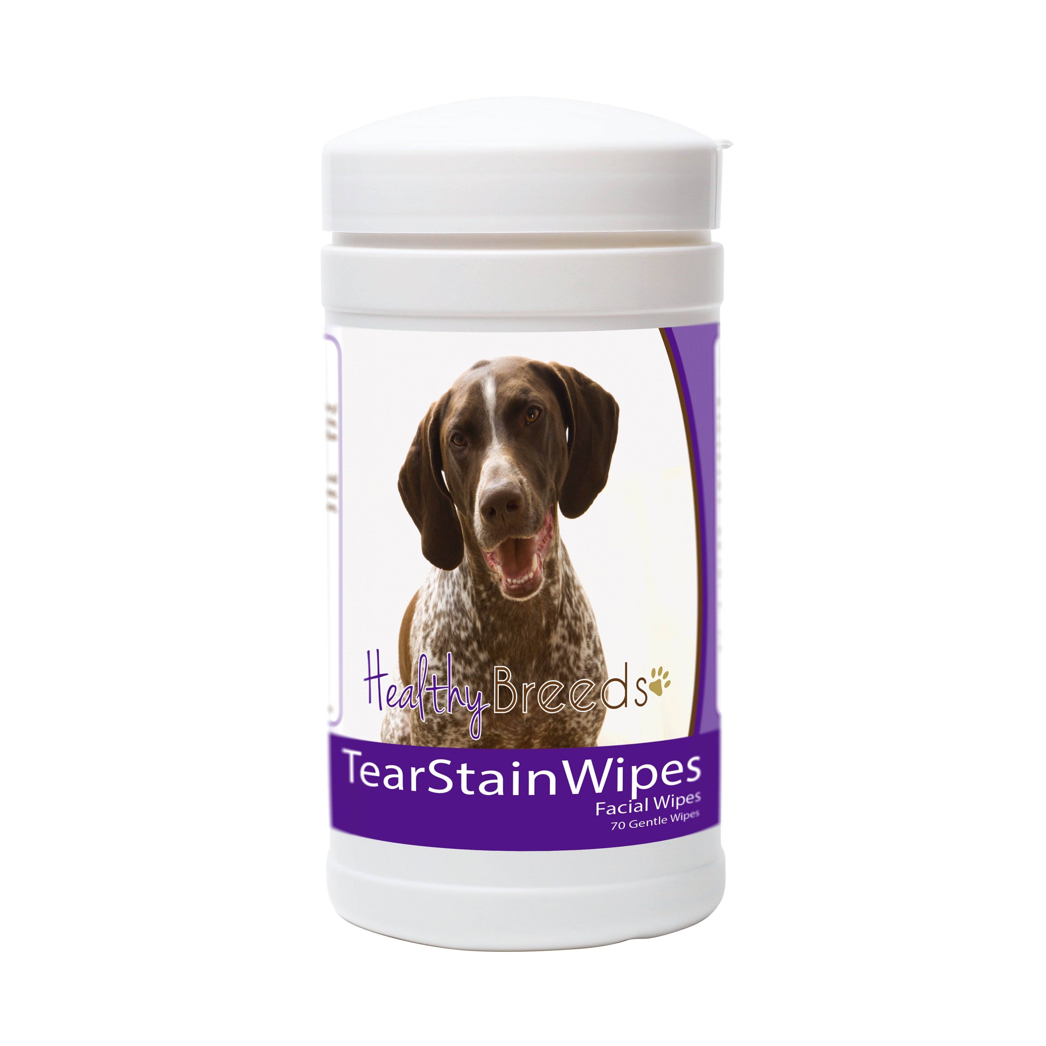 German Shorthaired Pointer Tear Stain Wipes 70 Count