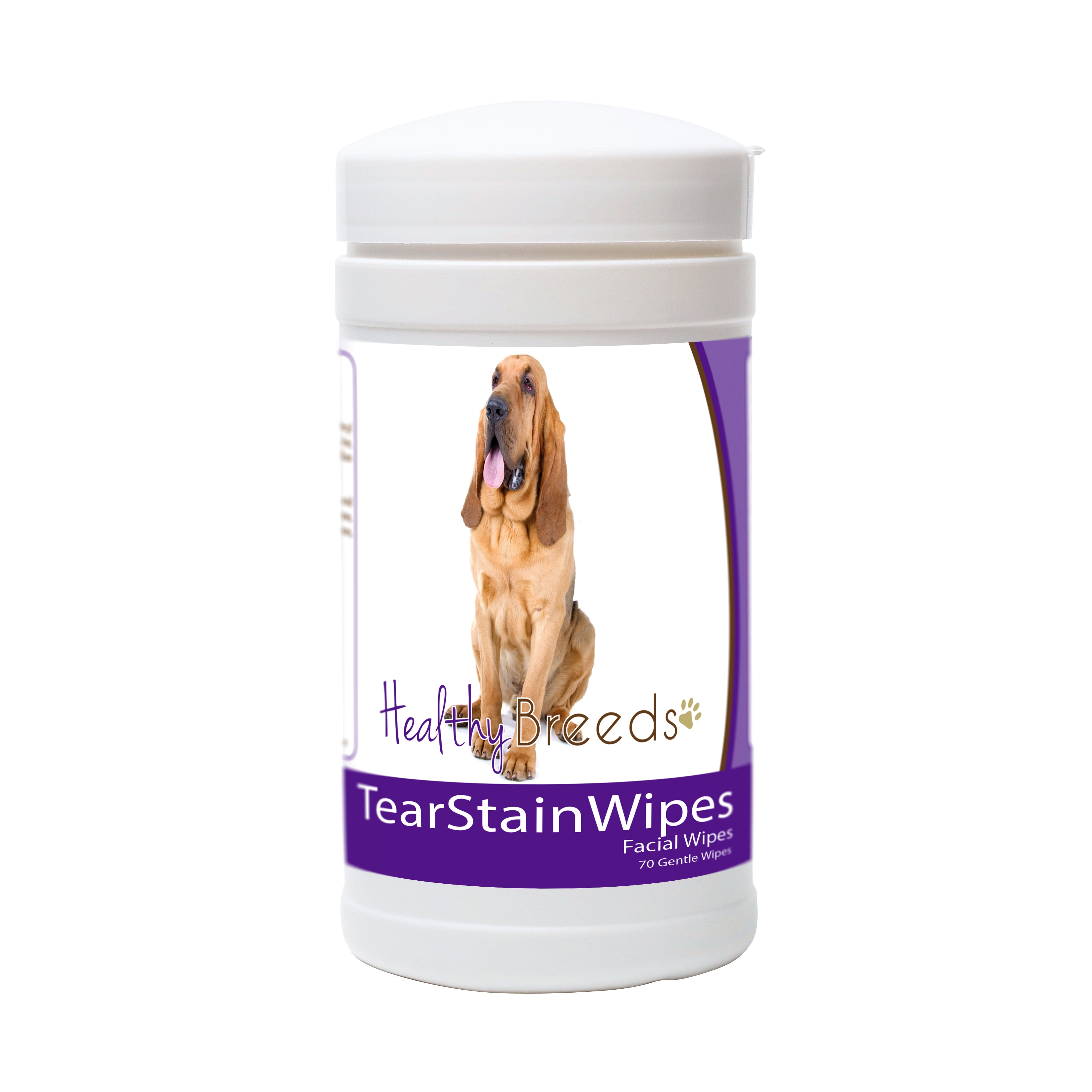 Bloodhound Tear Stain Wipes 70 Count