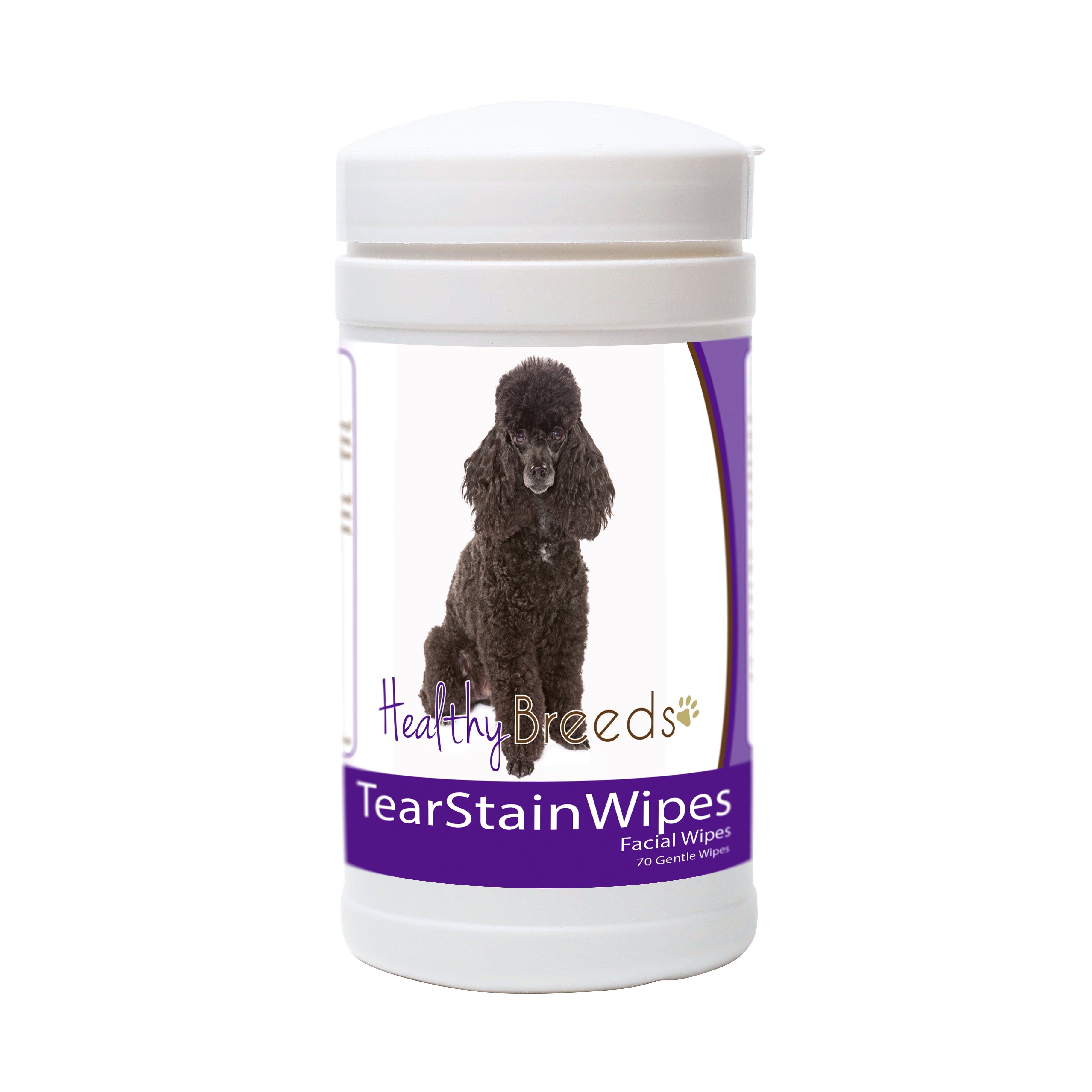 Poodle Tear Stain Wipes 70 Count