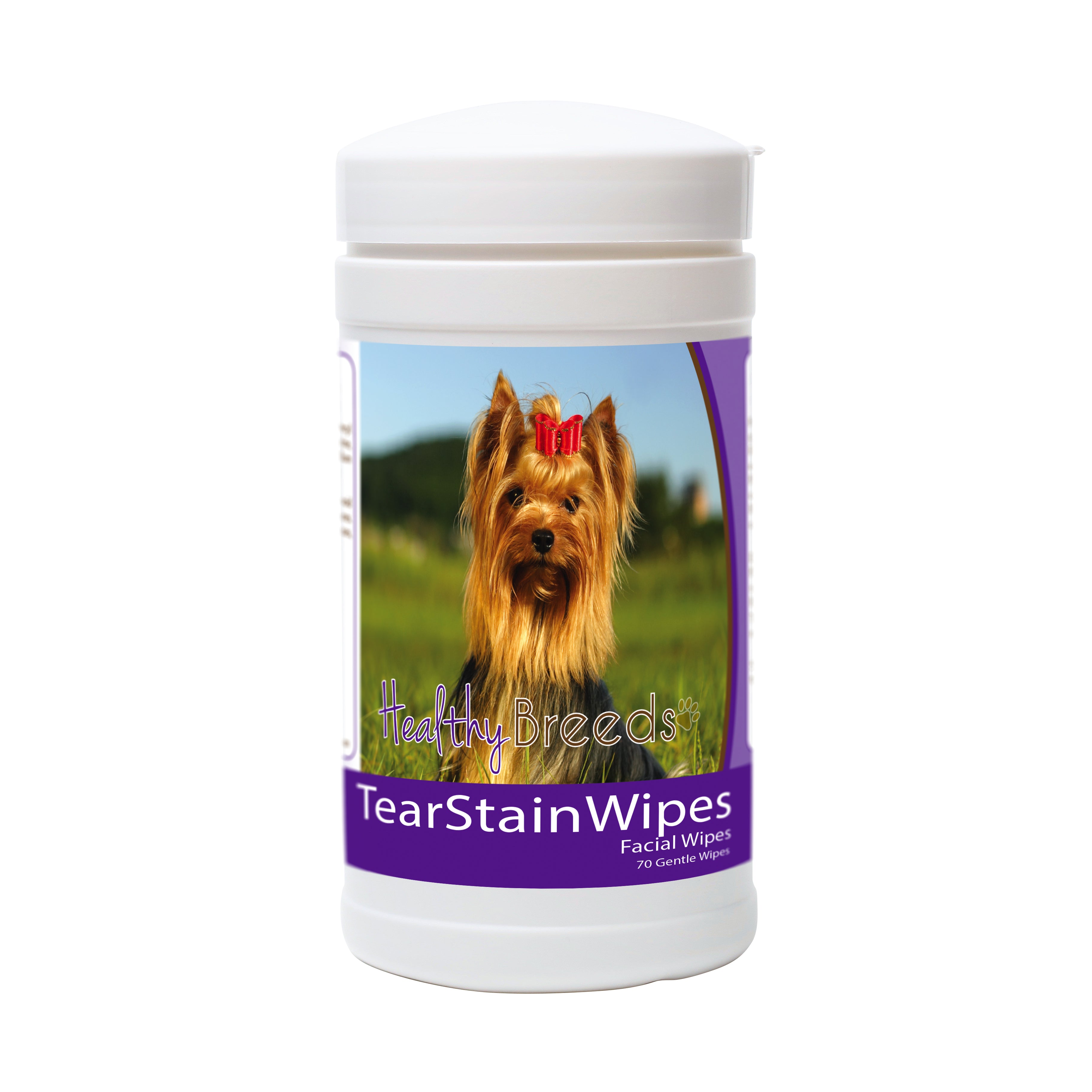 Yorkshire Terrier Tear Stain Wipes 70 Count