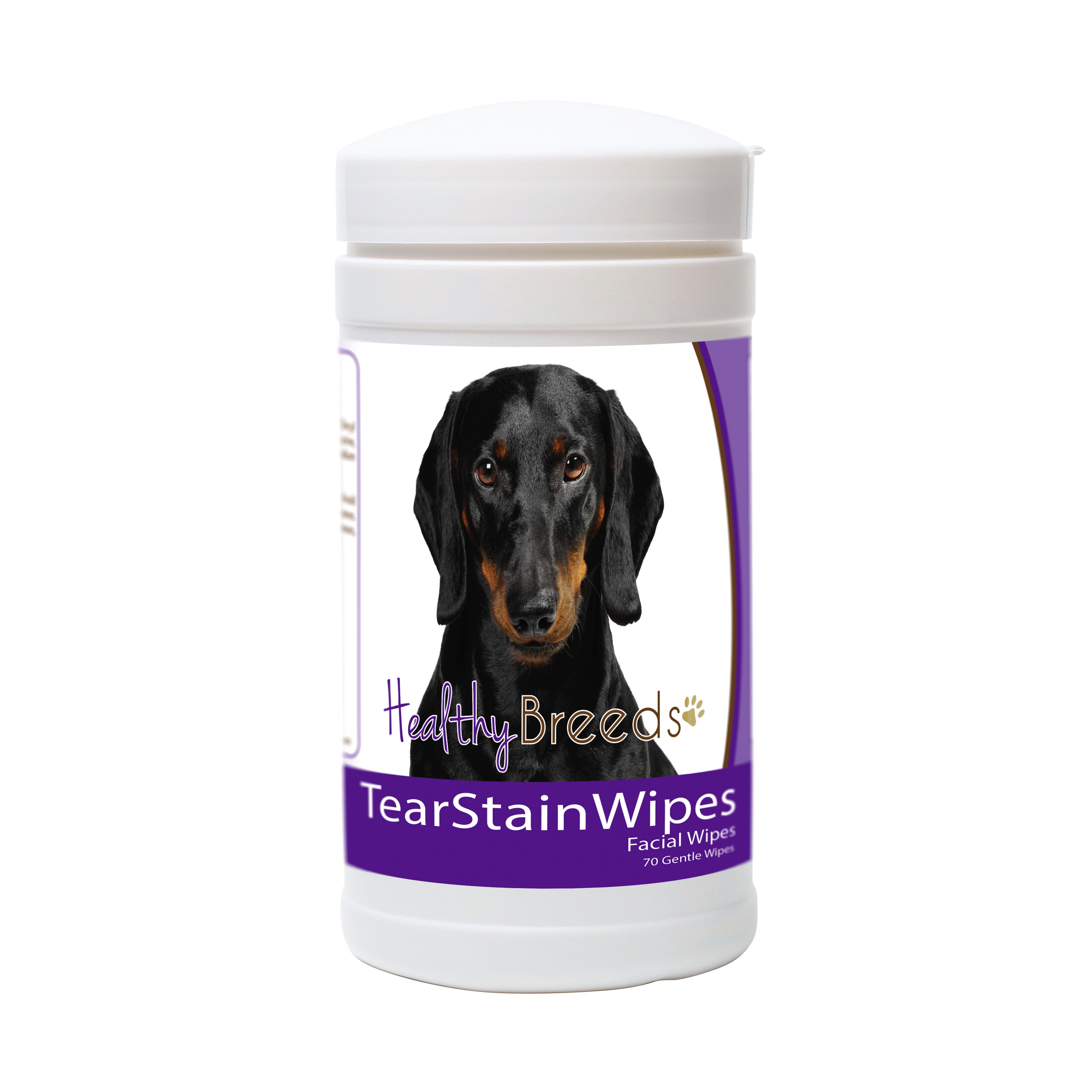 Dachshund Tear Stain Wipes 70 Count