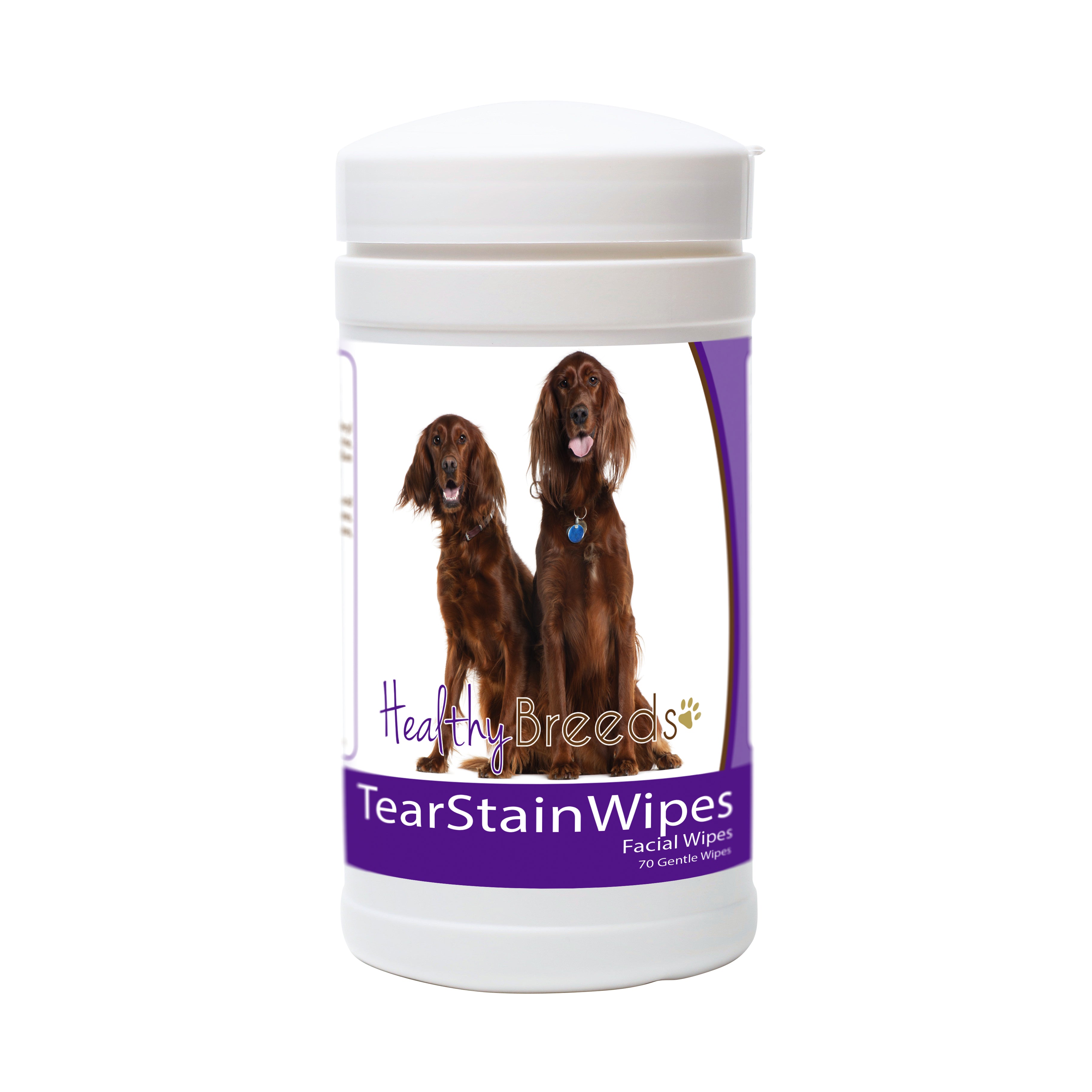Irish Setter Tear Stain Wipes 70 Count