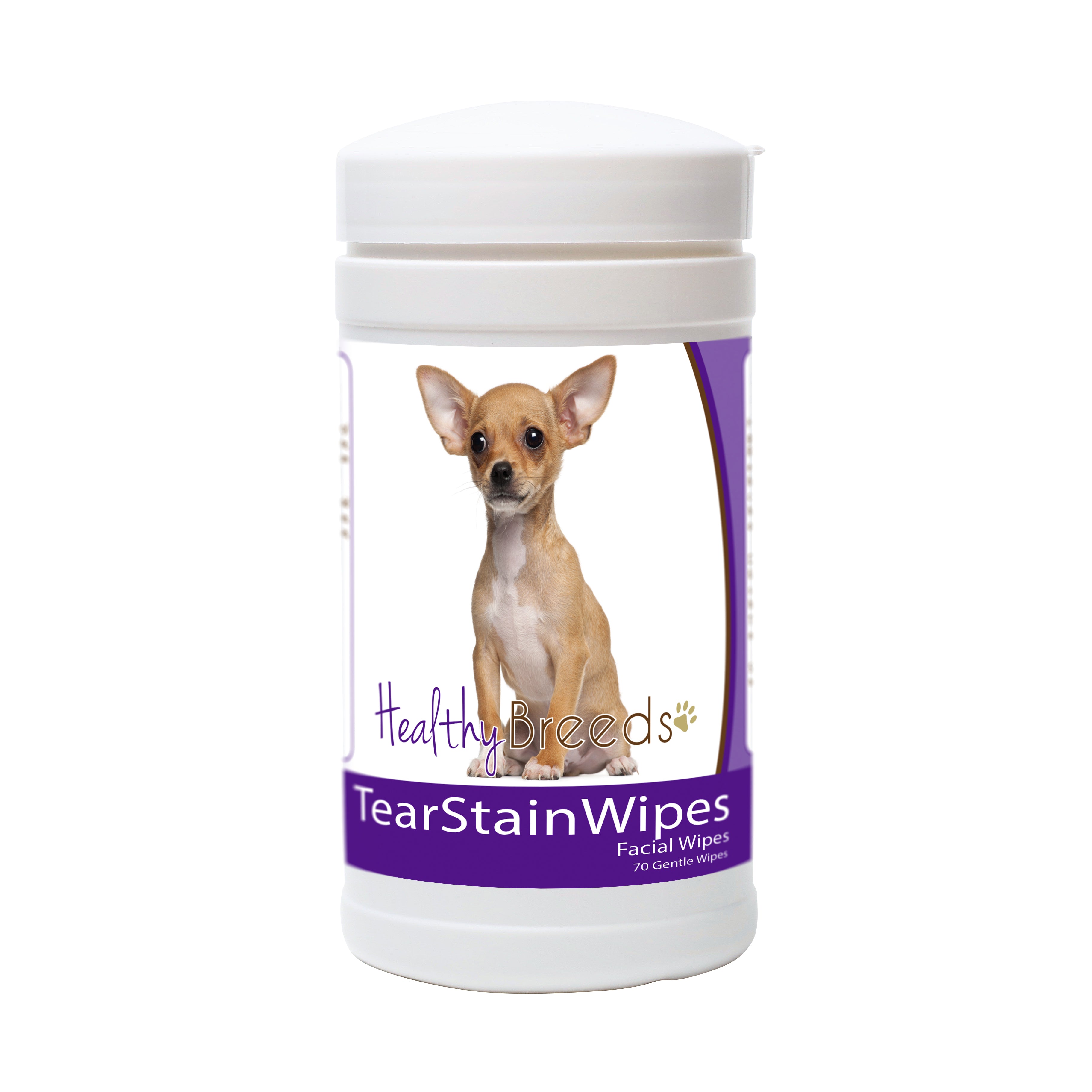 Chihuahua Tear Stain Wipes 70 Count