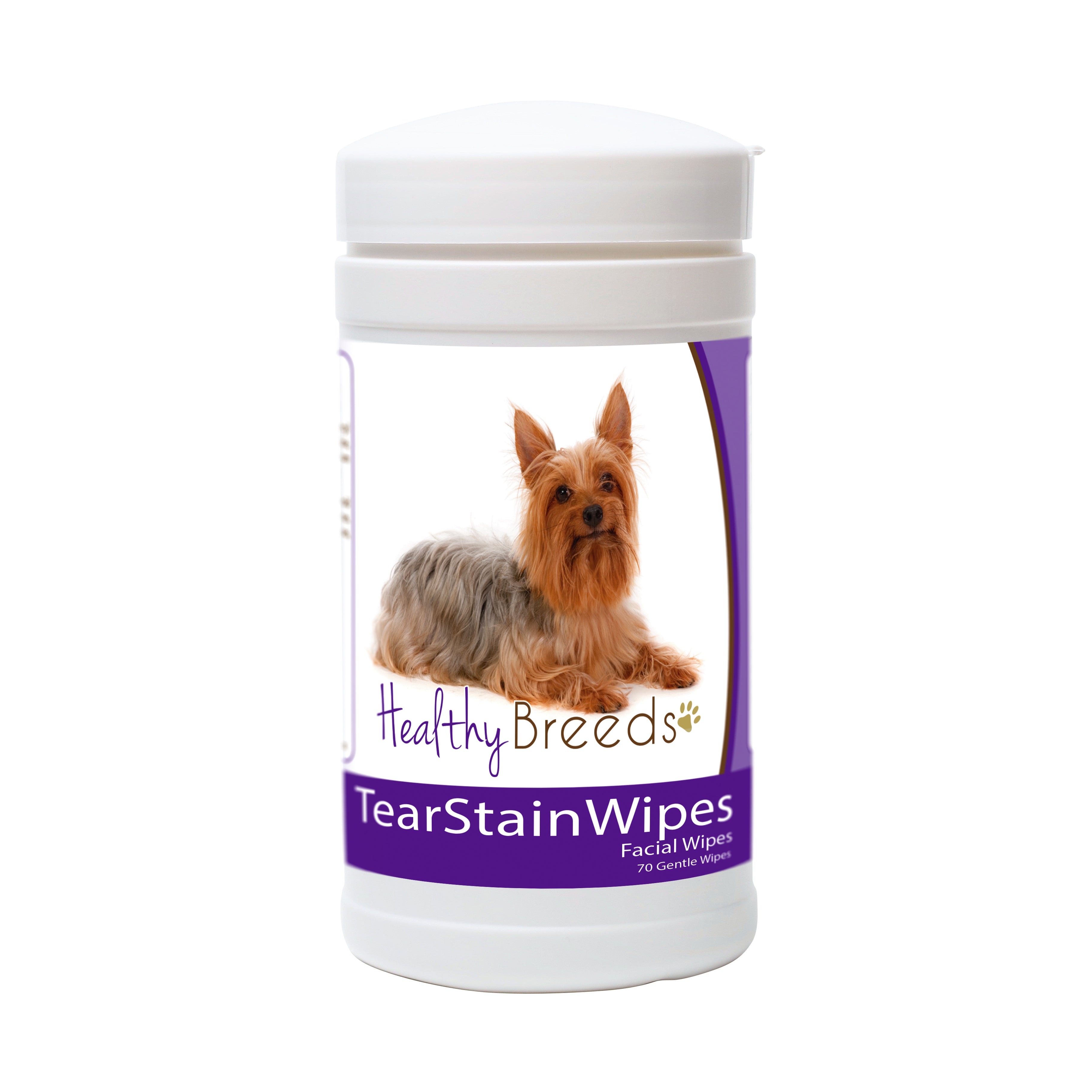 Silky Terrier Tear Stain Wipes 70 Count