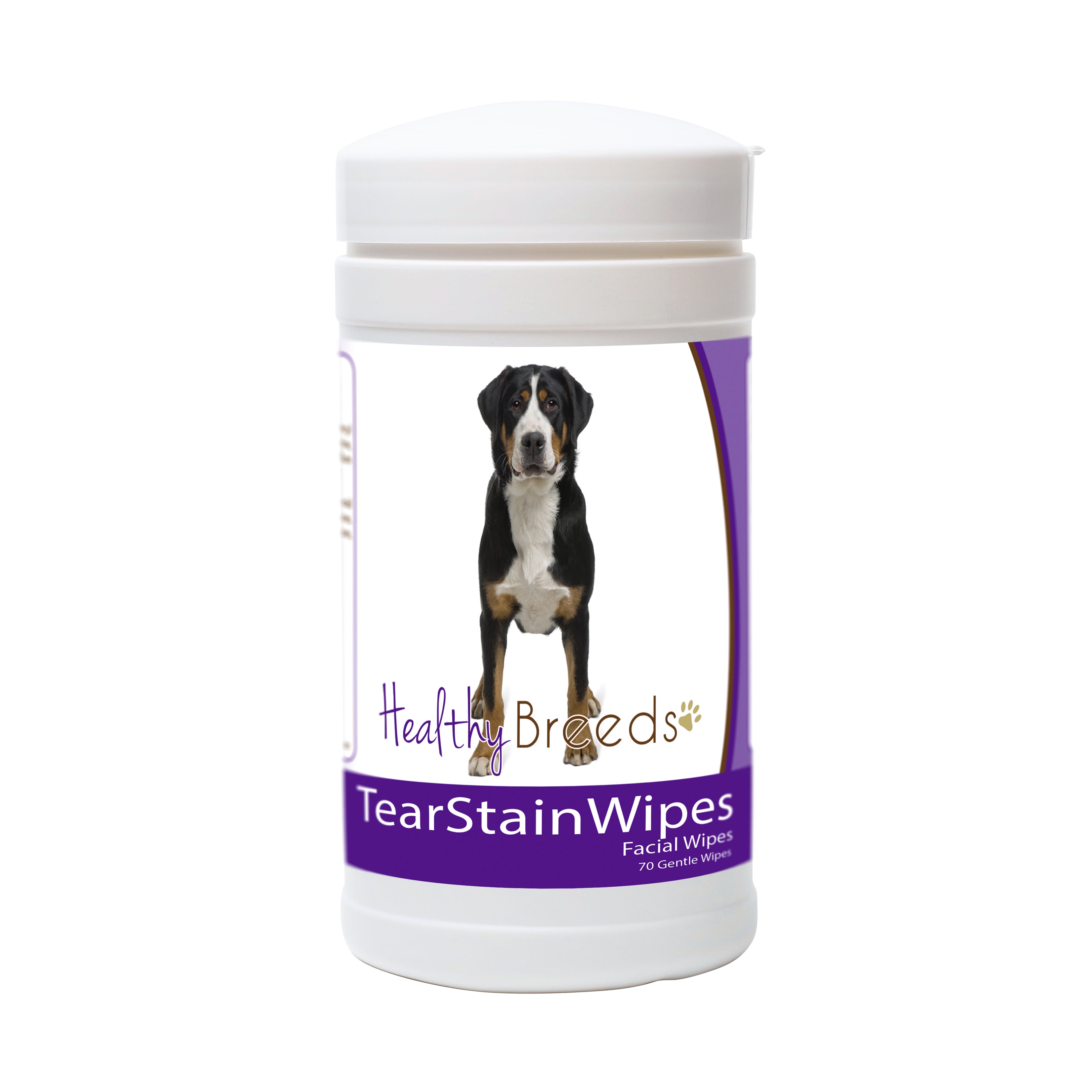 Greater Swiss Mountain Dog Tear Stain Wipes 70 Count