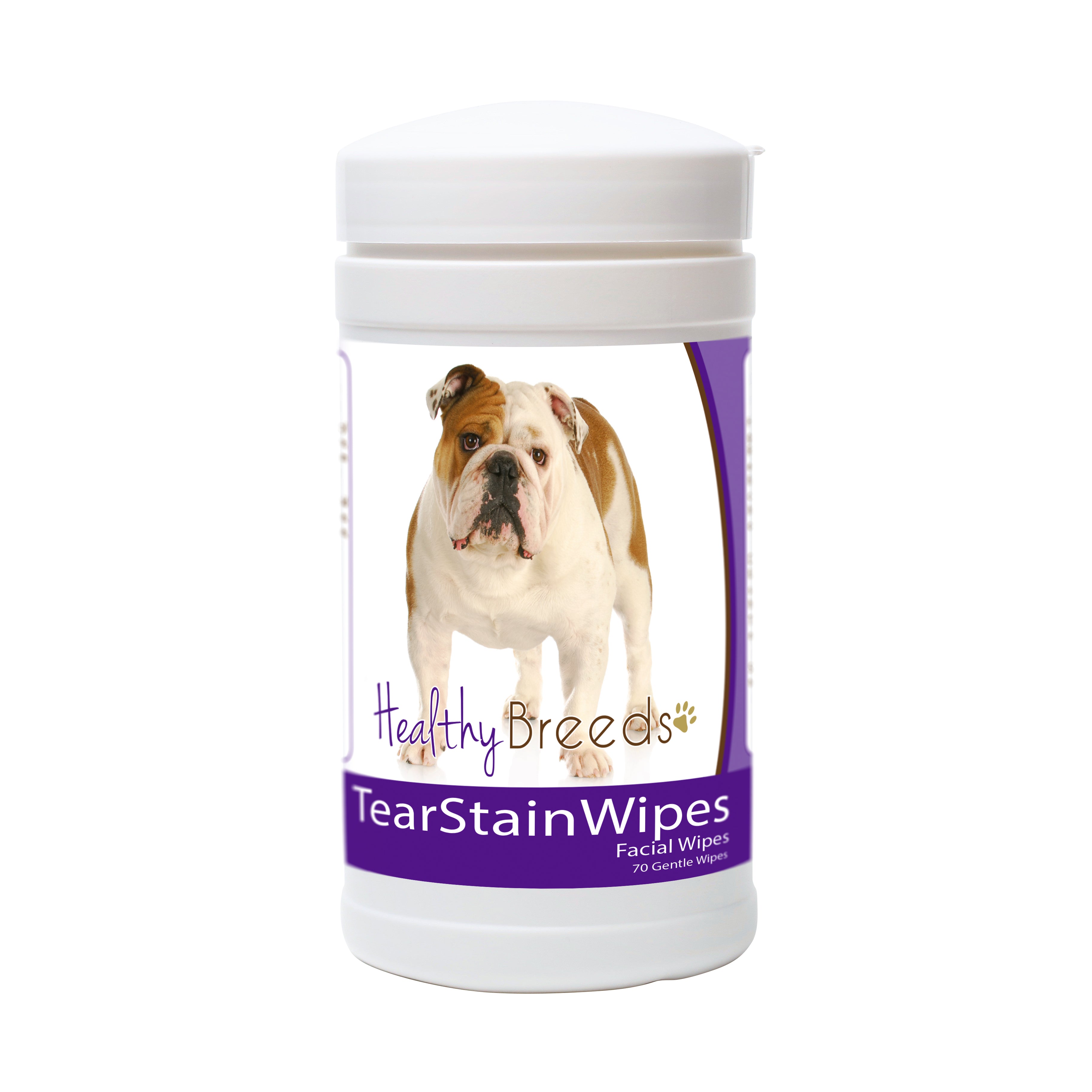Bulldog Tear Stain Wipes 70 Count