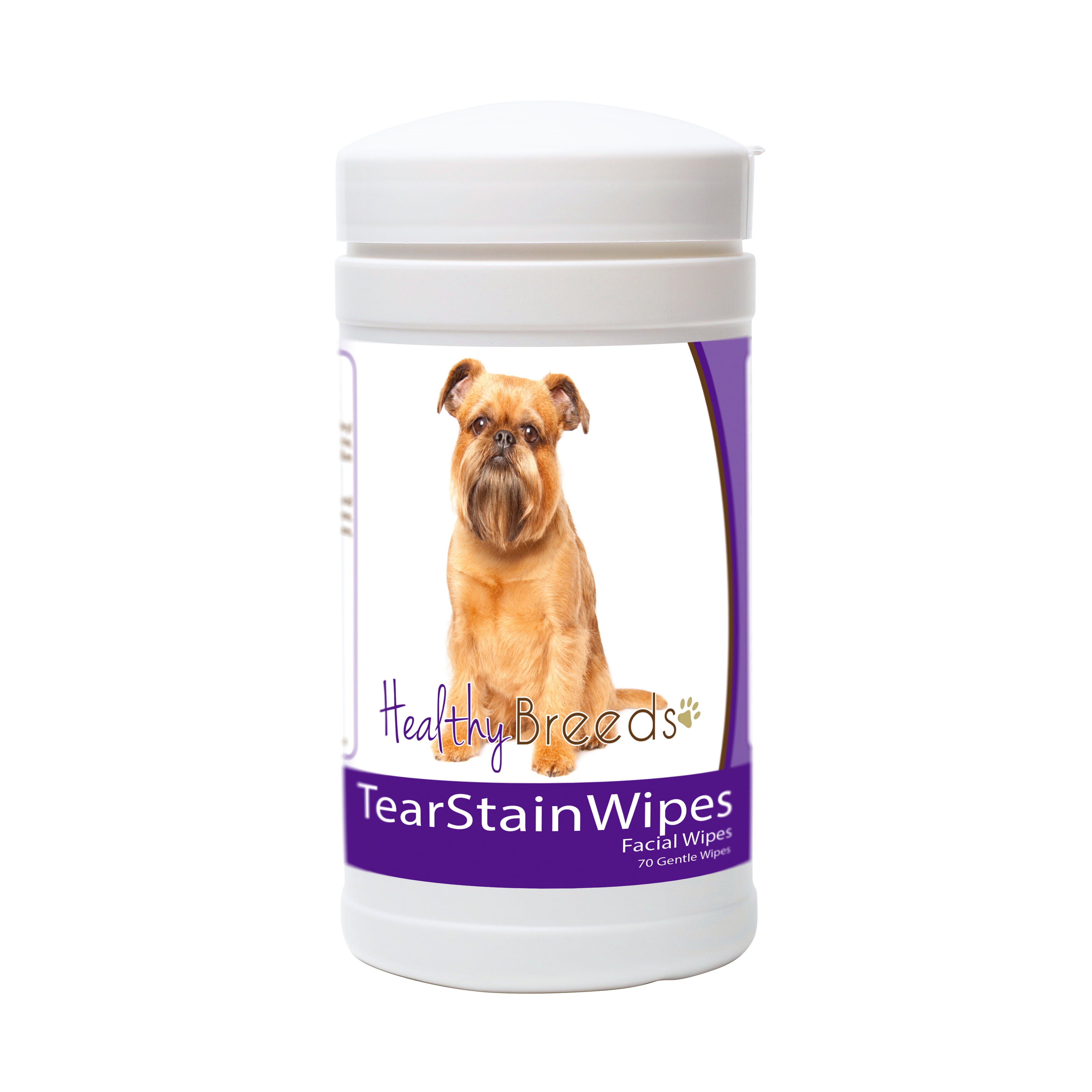 Brussels Griffon Tear Stain Wipes 70 Count