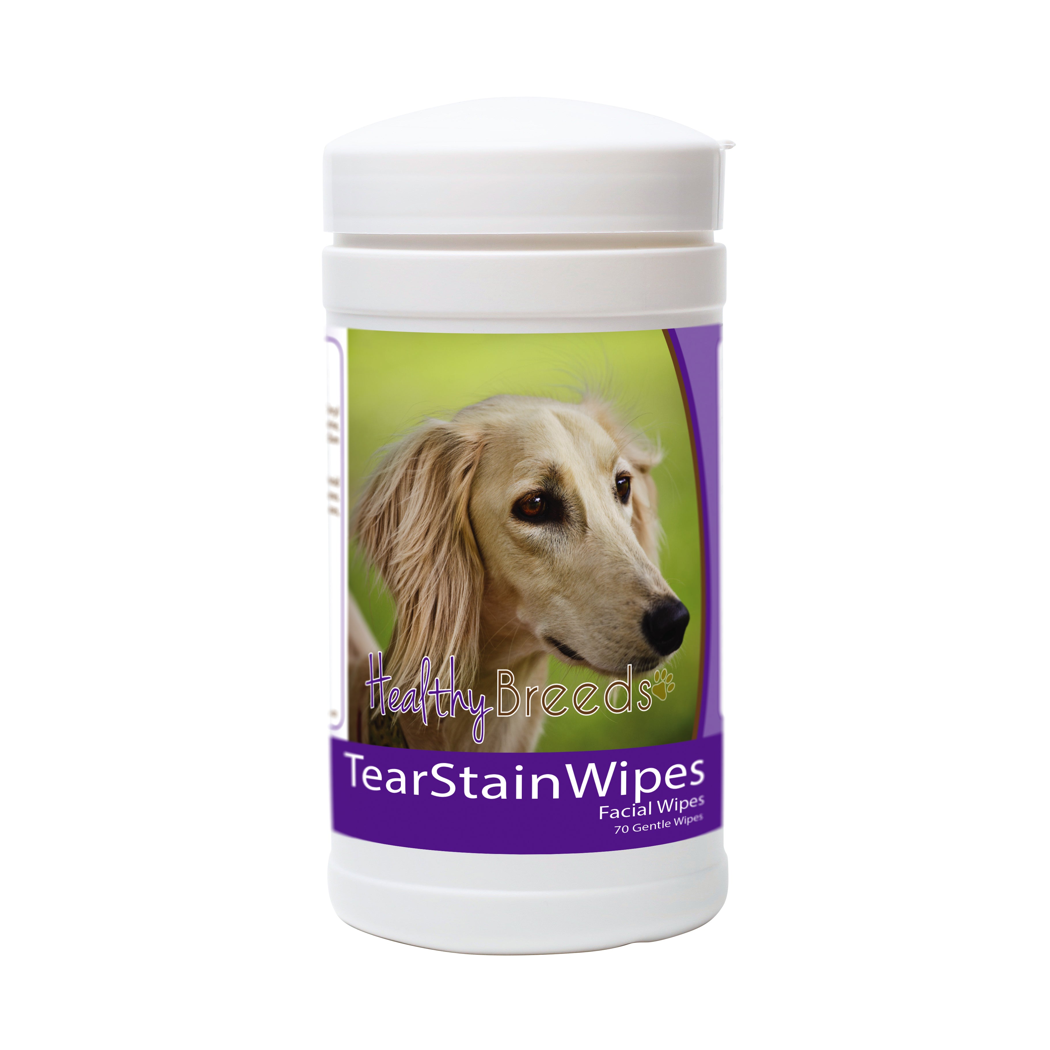 Saluki Tear Stain Wipes 70 Count
