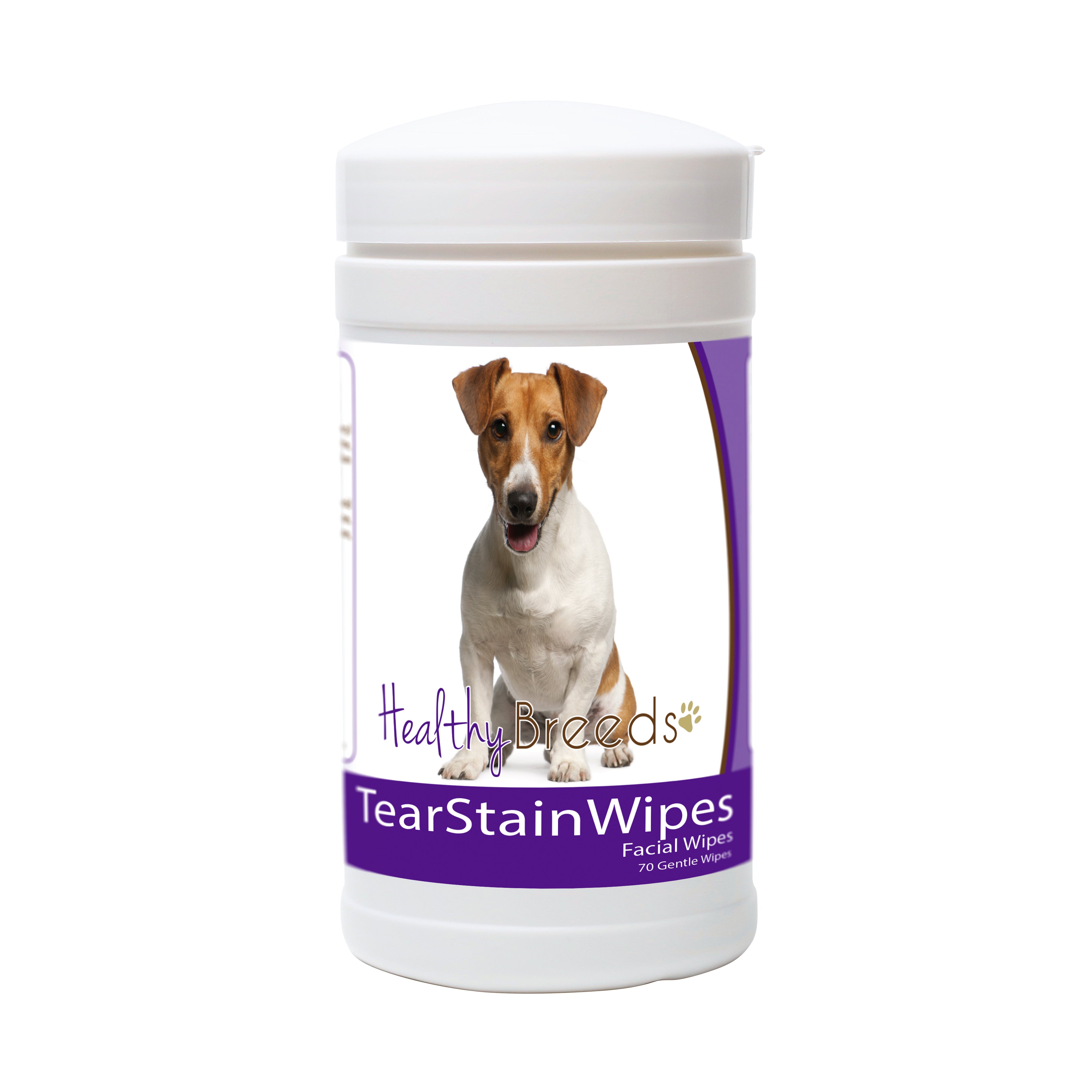 Jack Russell Terrier Tear Stain Wipes 70 Count