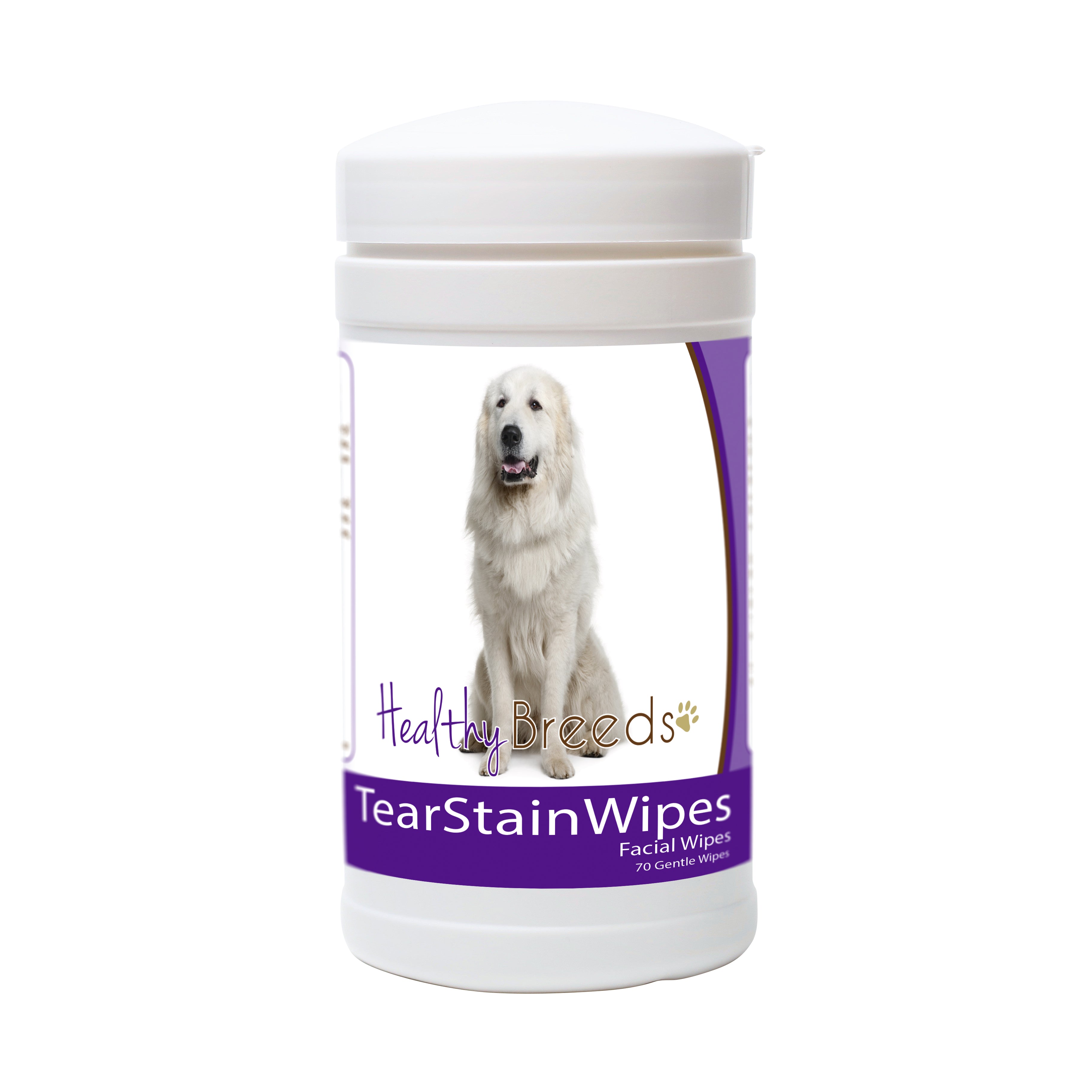 Great Pyrenees Tear Stain Wipes 70 Count