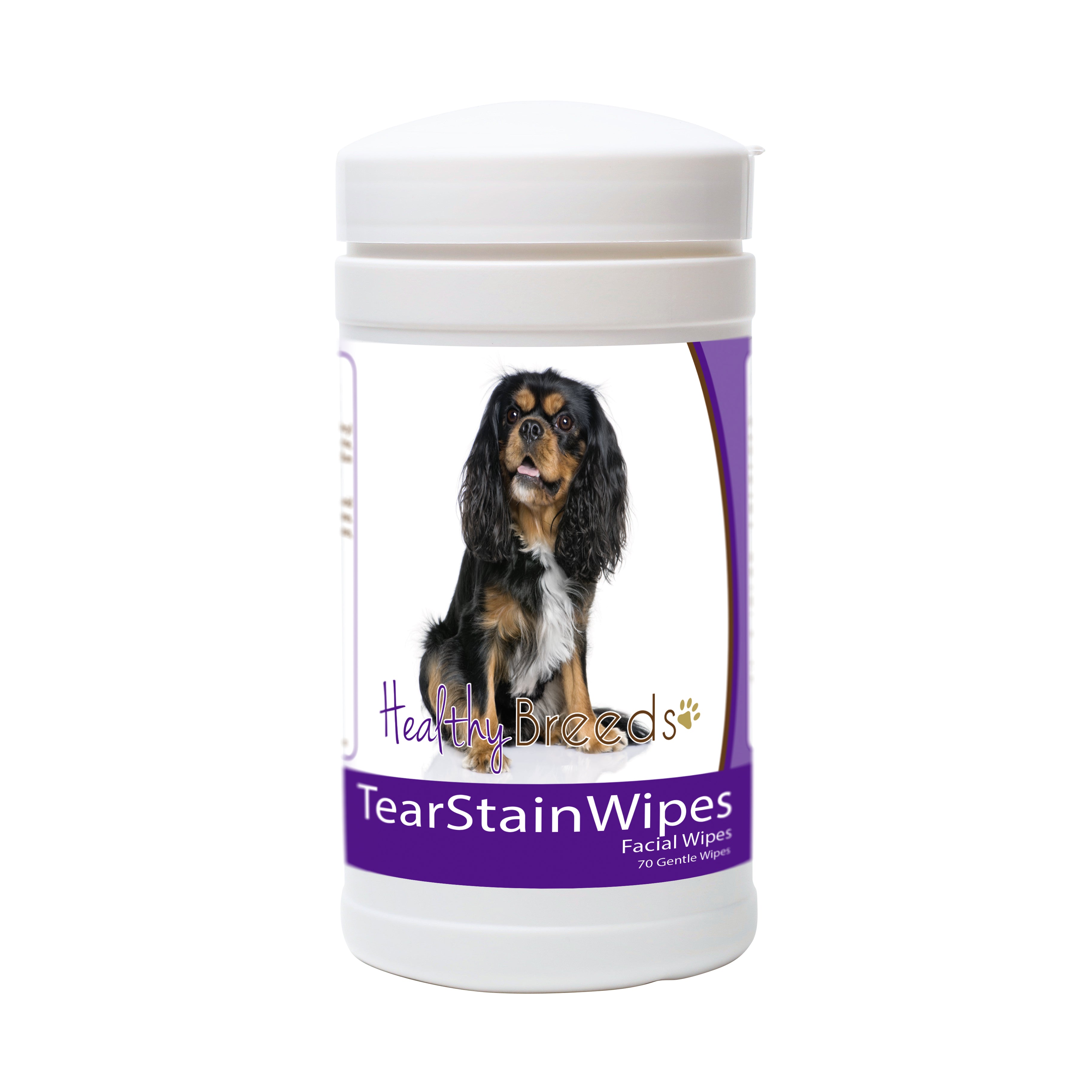 Cavalier King Charles Spaniel Tear Stain Wipes 70 Count