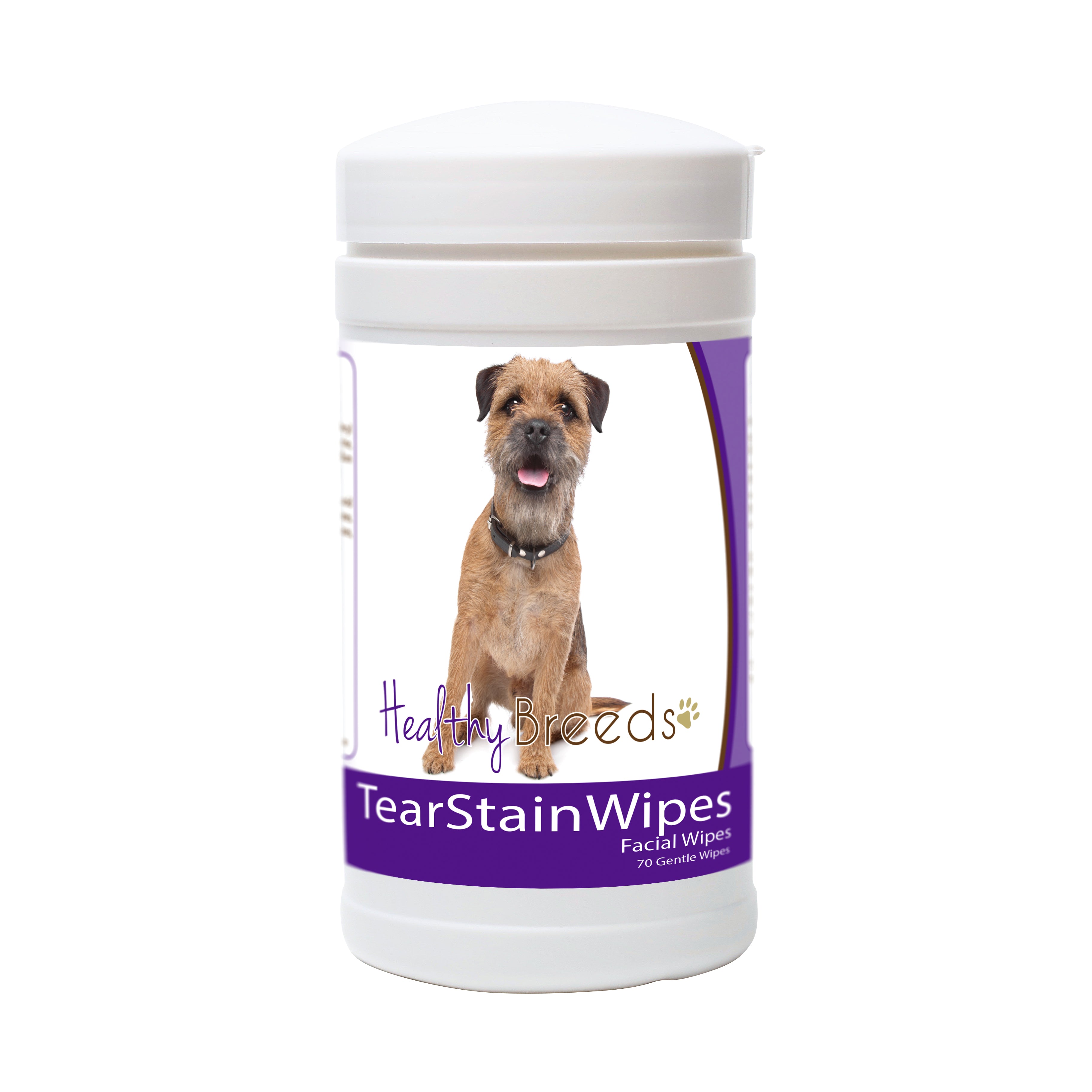 Border Terrier Tear Stain Wipes 70 Count
