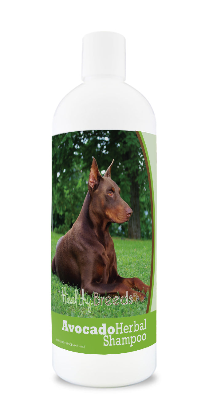 Doberman Pinscher Avocado Herbal Dog Shampoo 16 oz