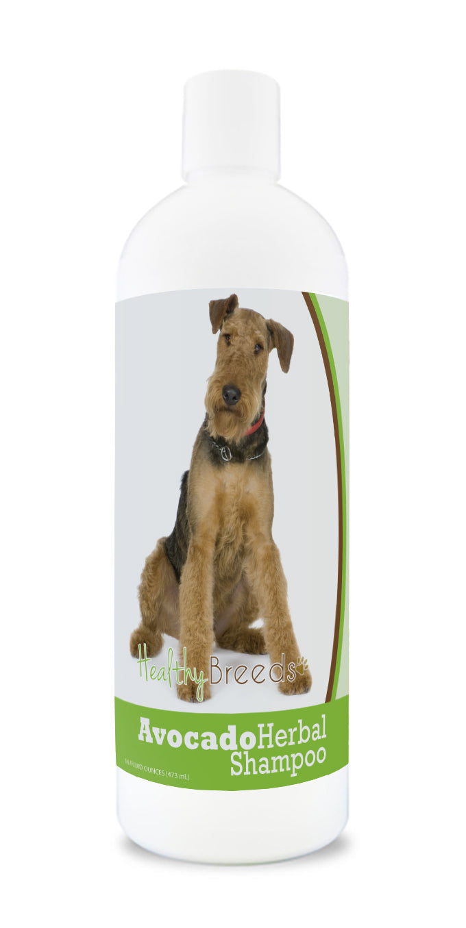 Airedale Terrier Avocado Herbal Dog Shampoo 16 oz