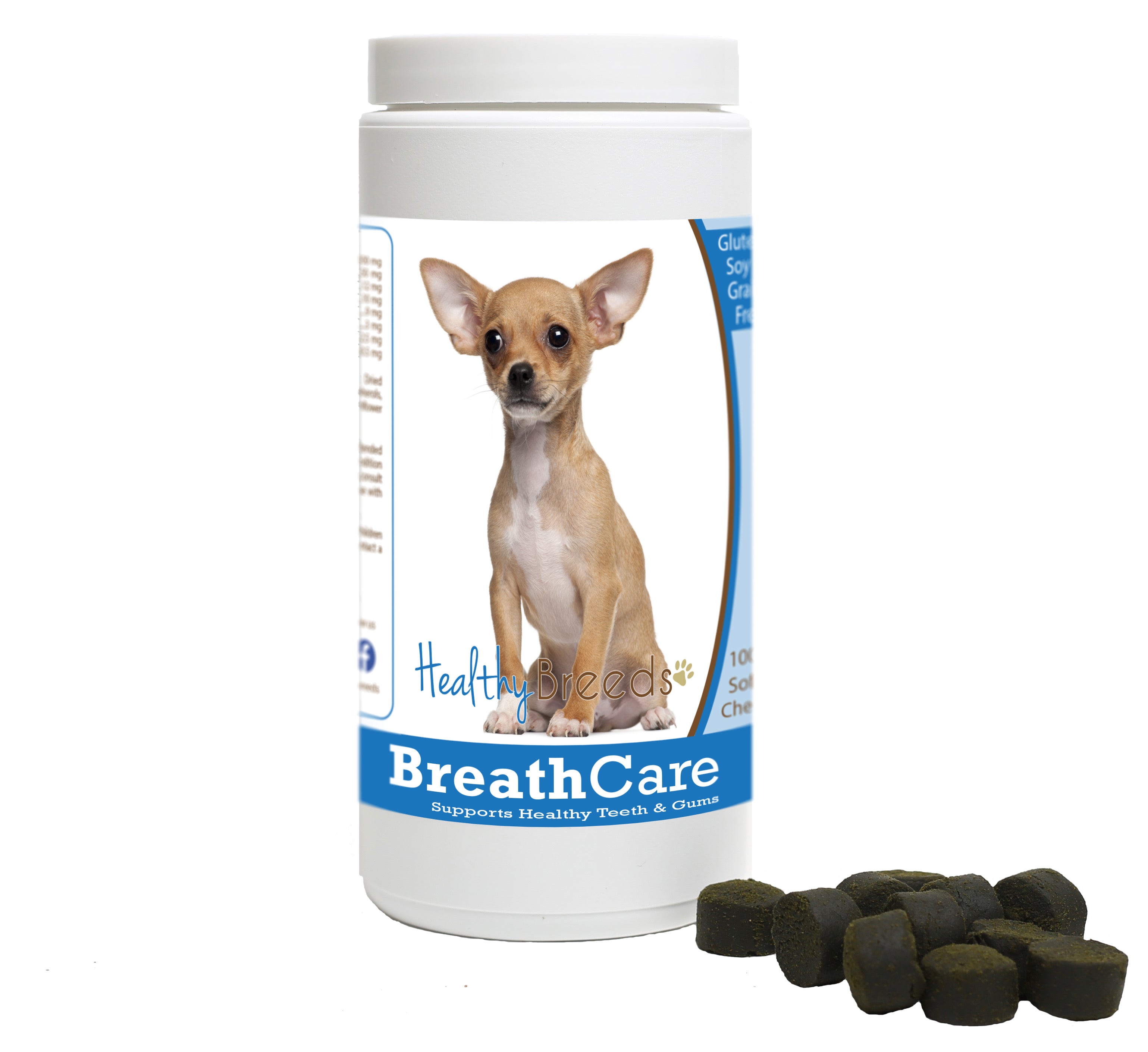 Chihuahua Breath Care Soft Chews for Dogs 60 Count